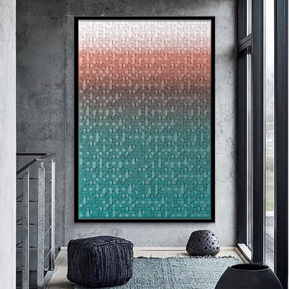 Signwin Framed Canvas Wall Art Abstract Texure Canvas Prints Home Artwork Decoration For Living Room,Bedroom - 24X36 Inches