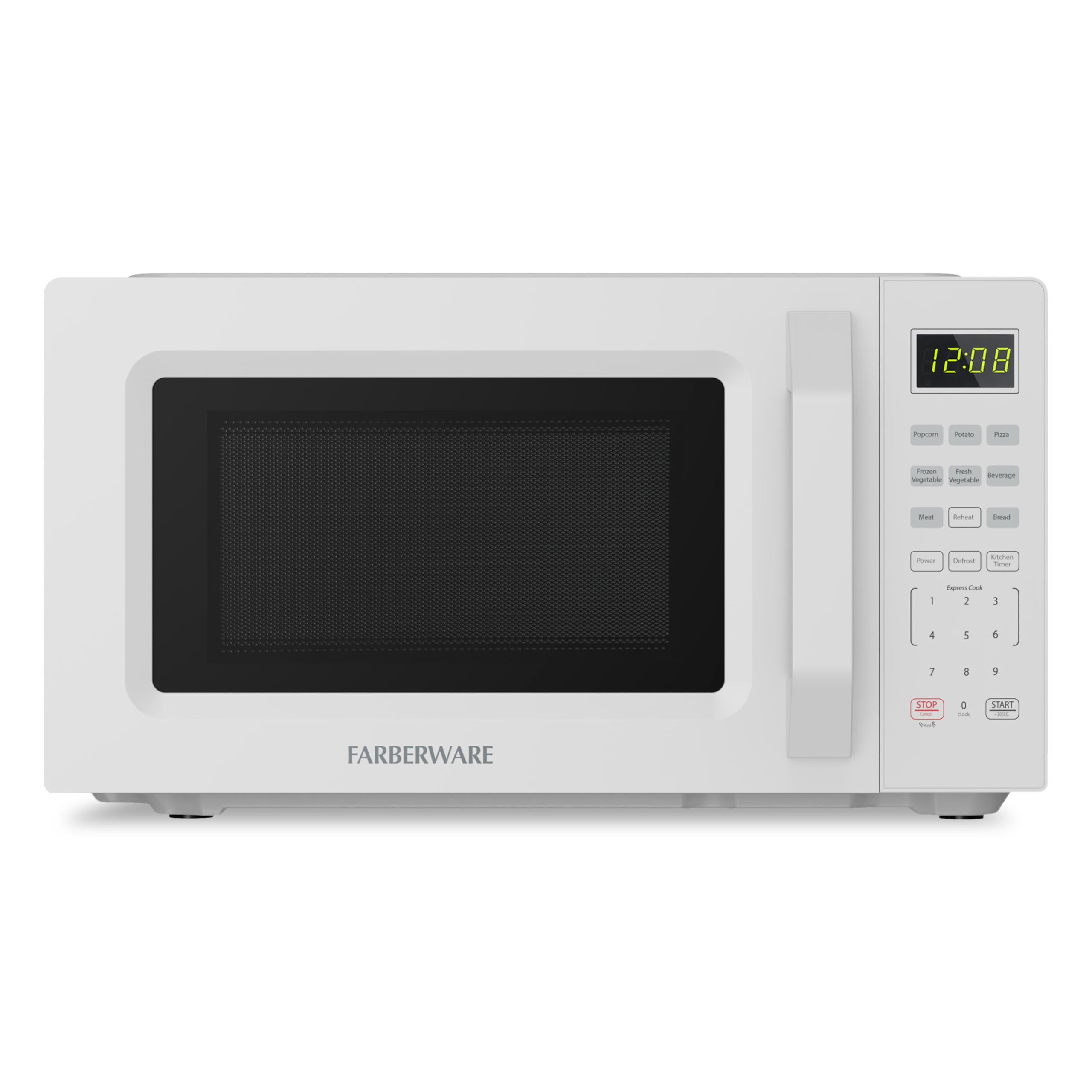 Farberware FMO07WEIWH Compact 700W 0.7 Cu. Ft Microwave Oven, White
