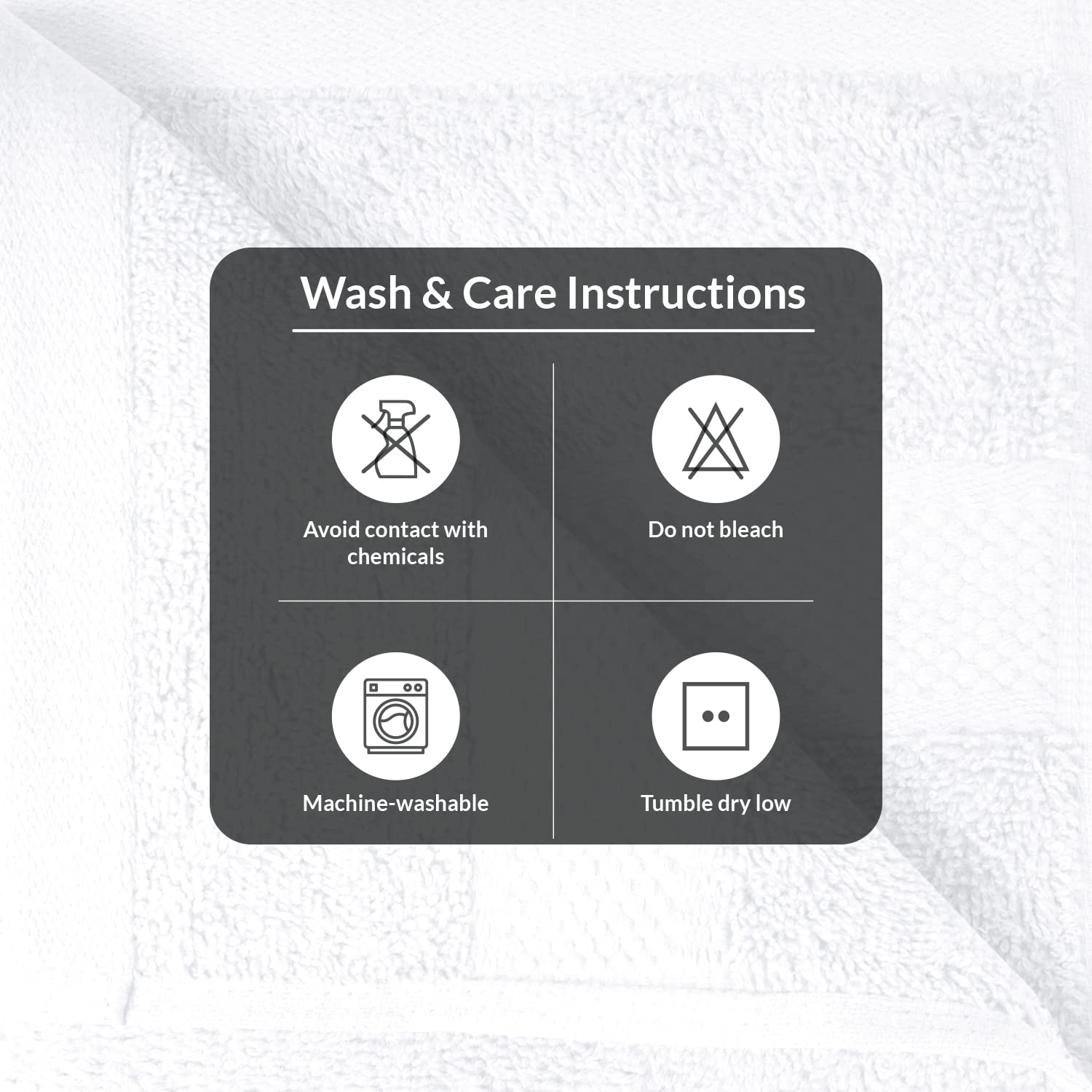 Infinitee Xclusives Premium 100% Cotton Hand Towels - Set of 6  16x28 Inches - Hotel and Spa Quality - Ultra Soft  Highly Absorbent - White Bathroom Towels