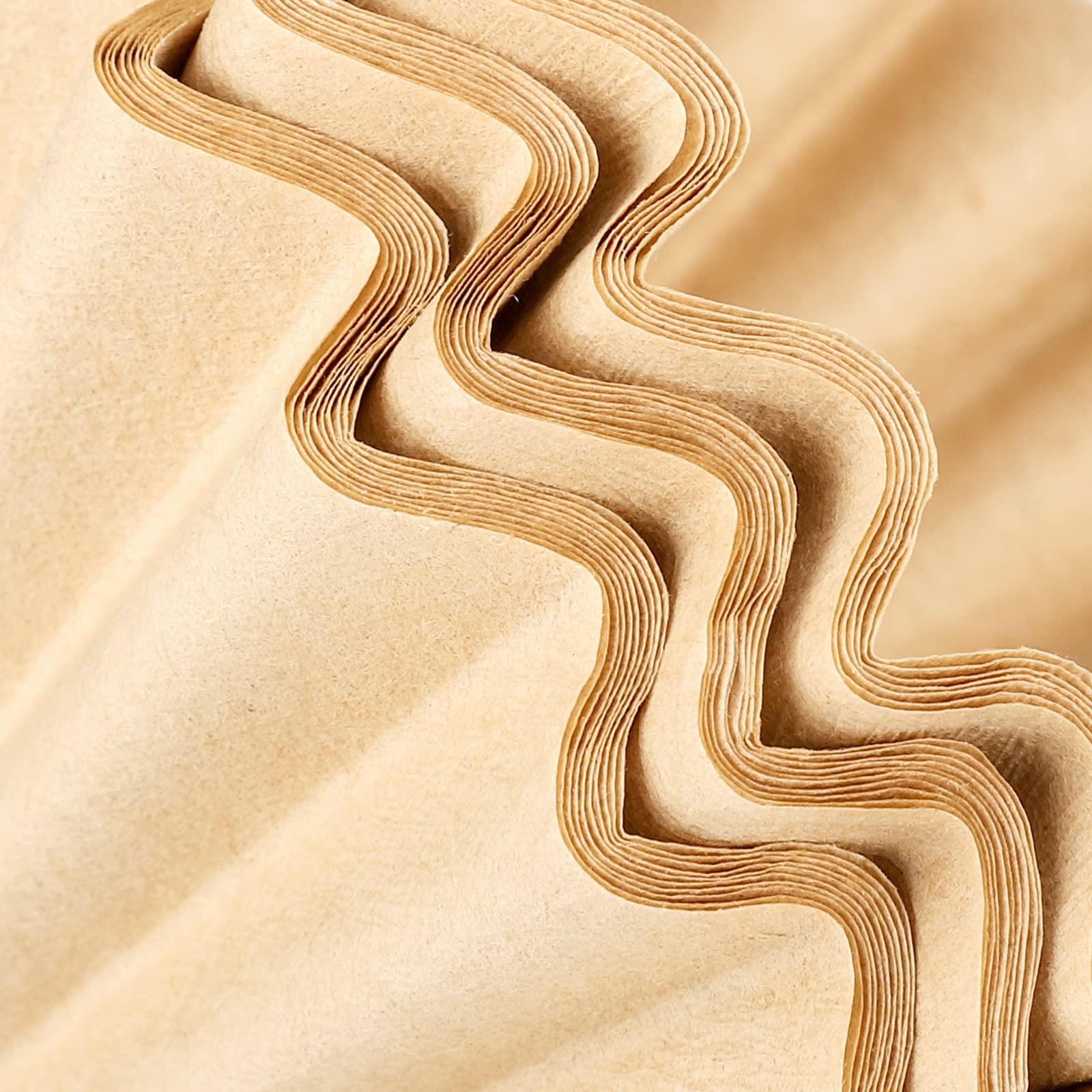 EUSOAR 1-2 Cup Unbleached Coffee Filters  Pack of 50 Disposable Natural Brown Paper Coffee Filter  for Small Basket Style Single Pour Over and Drip Coffee Makers  for Home Commercial