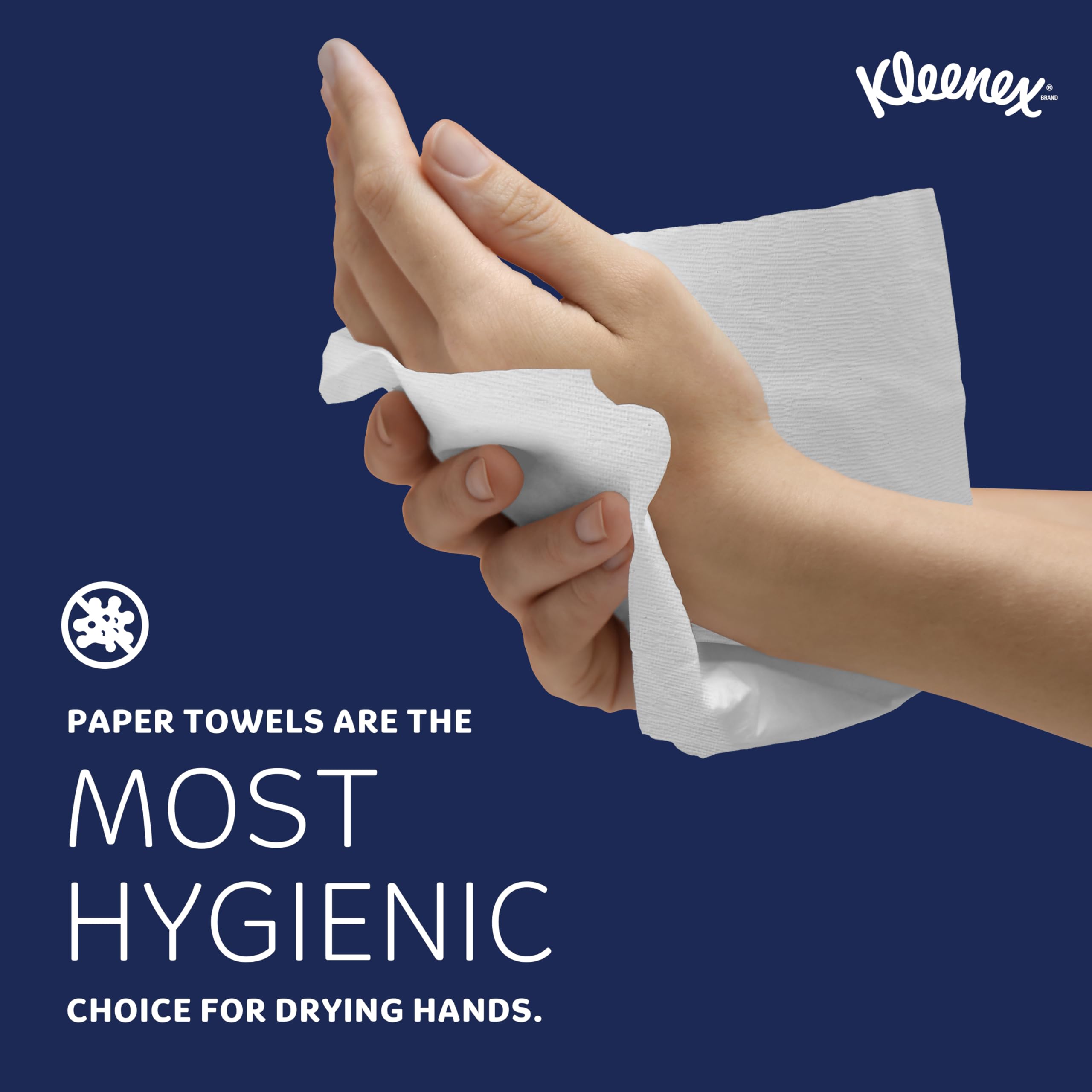 Kleenex Multifold Paper Towels (01890), 1-Ply, 9.2  X 9.4  Sheets, White, (150 Sheets/Pack)