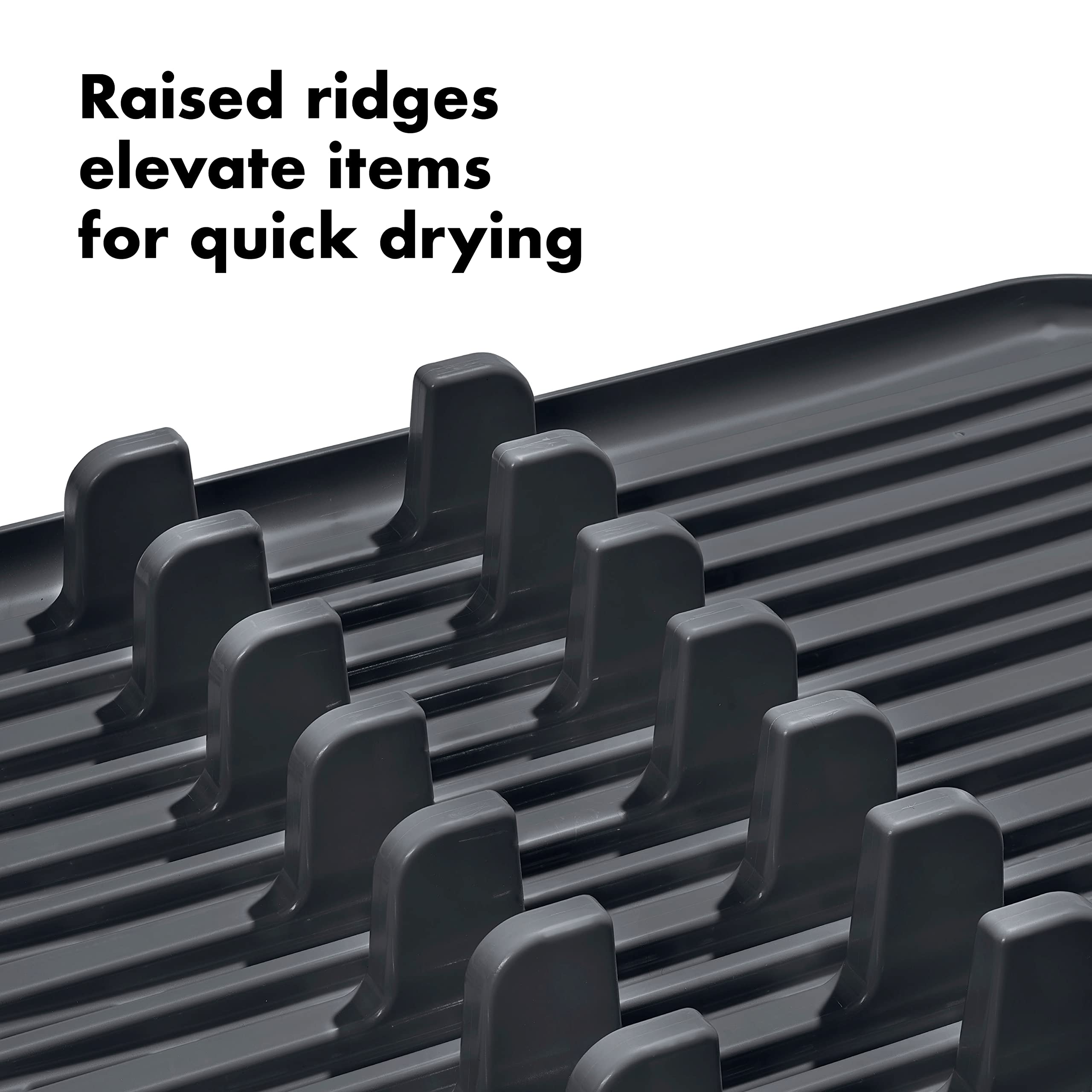 Oxo Good Grips Aluminum Dish Rack, Gray