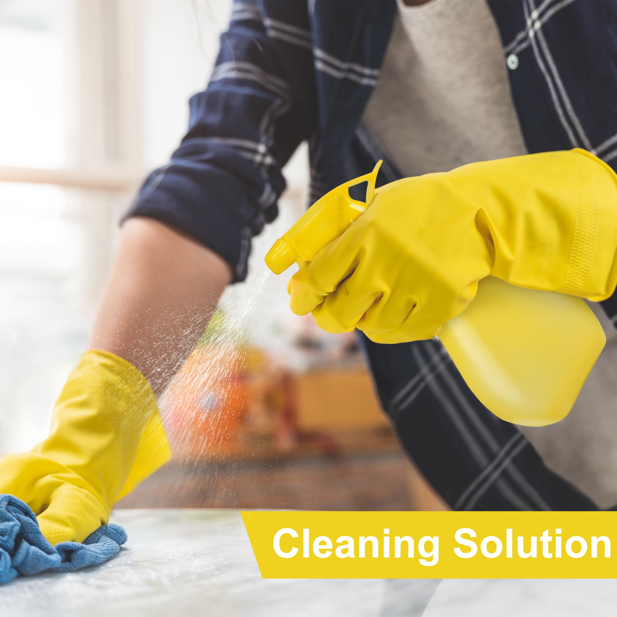 Jiuhshn 4Pack 8Oz Empty Plastic Spray Bottles, Squirt Bottles Refillable Water Mist Sprayer With Mist & Stream Modes Mister Spra