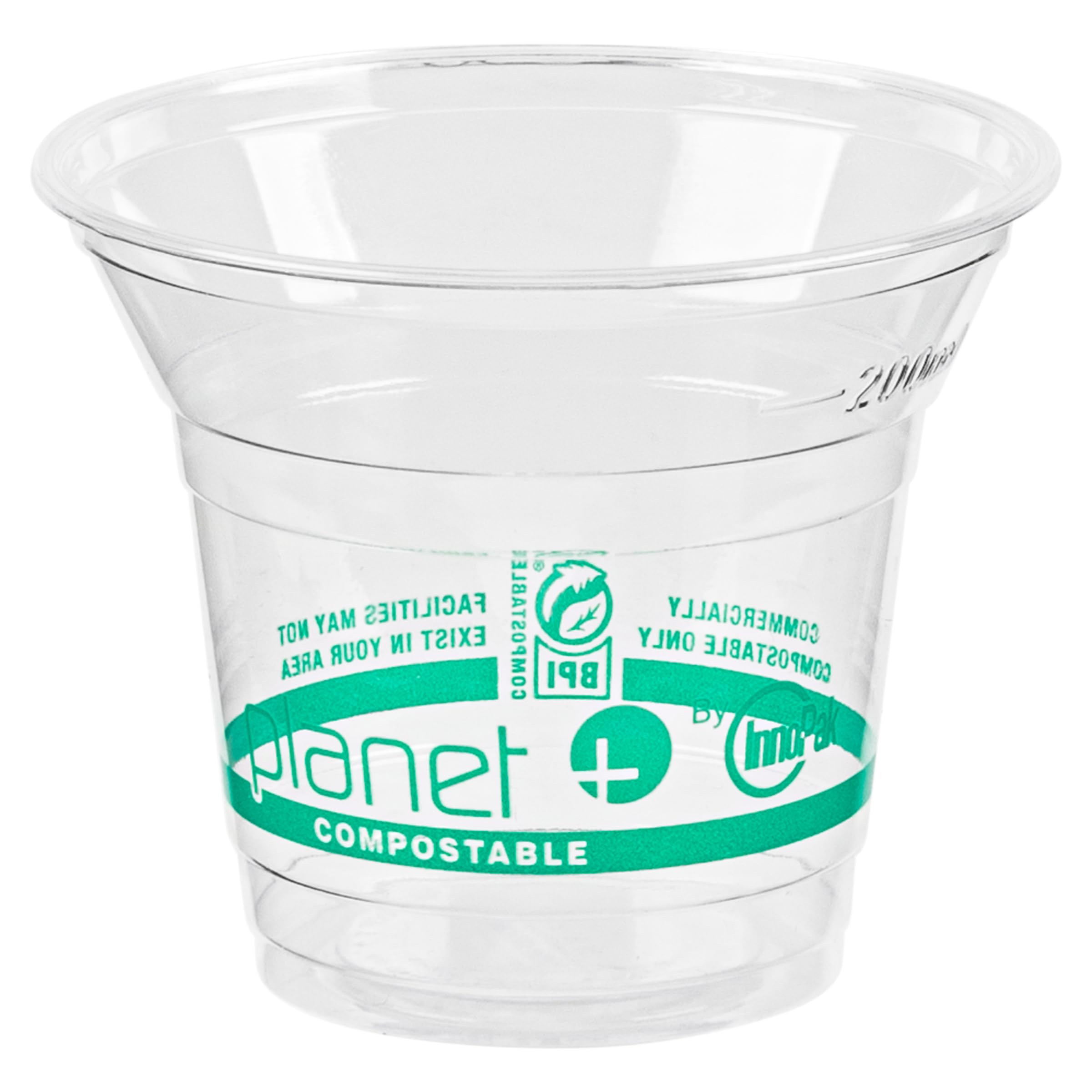 Planet + 100% Compostable PLA Clear Cold Cup, 9-Ounce, 1000-Count Case