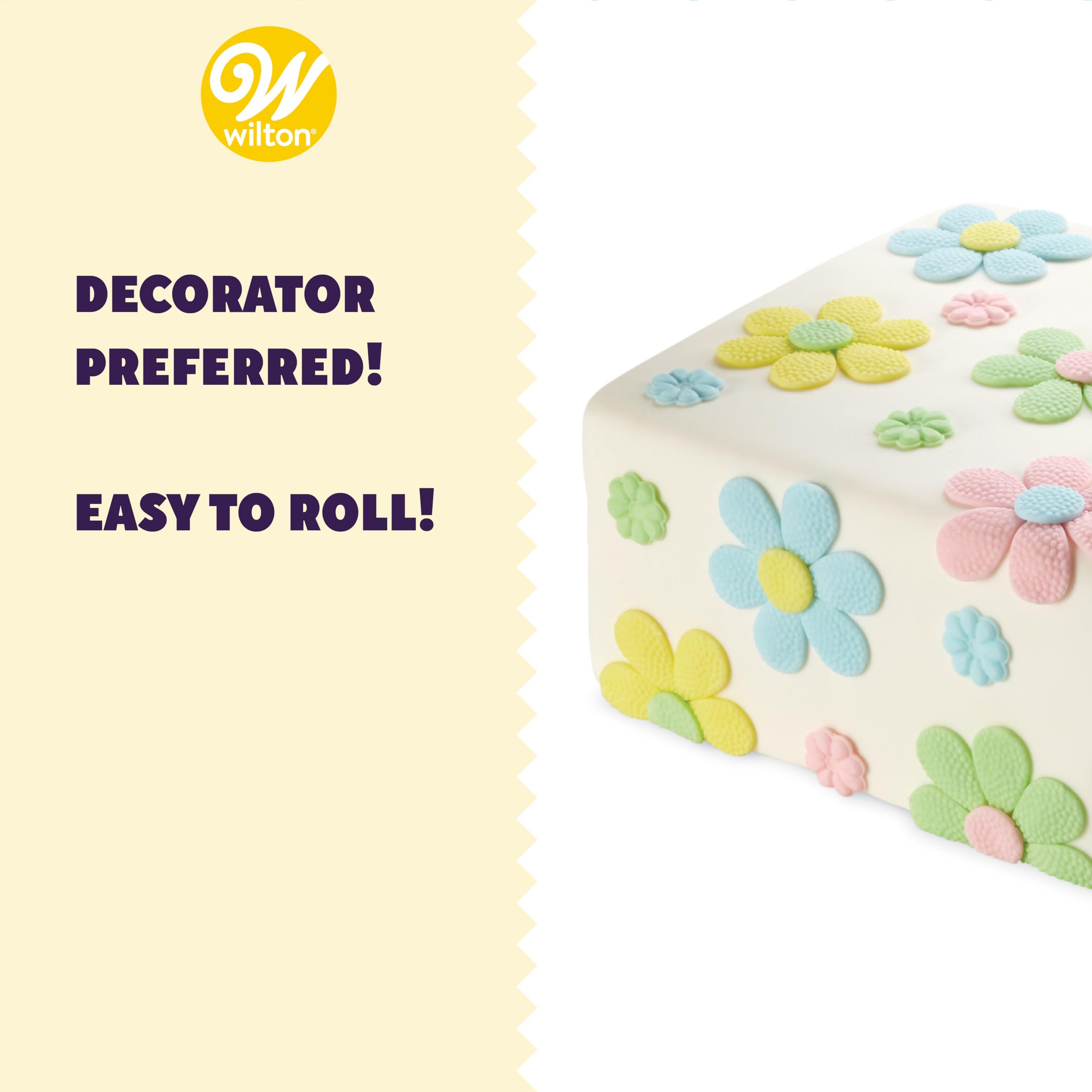 Wilton Decorator Preferred Pastel Fondant, Fondant Icing 4 Count(Pack Of 1)