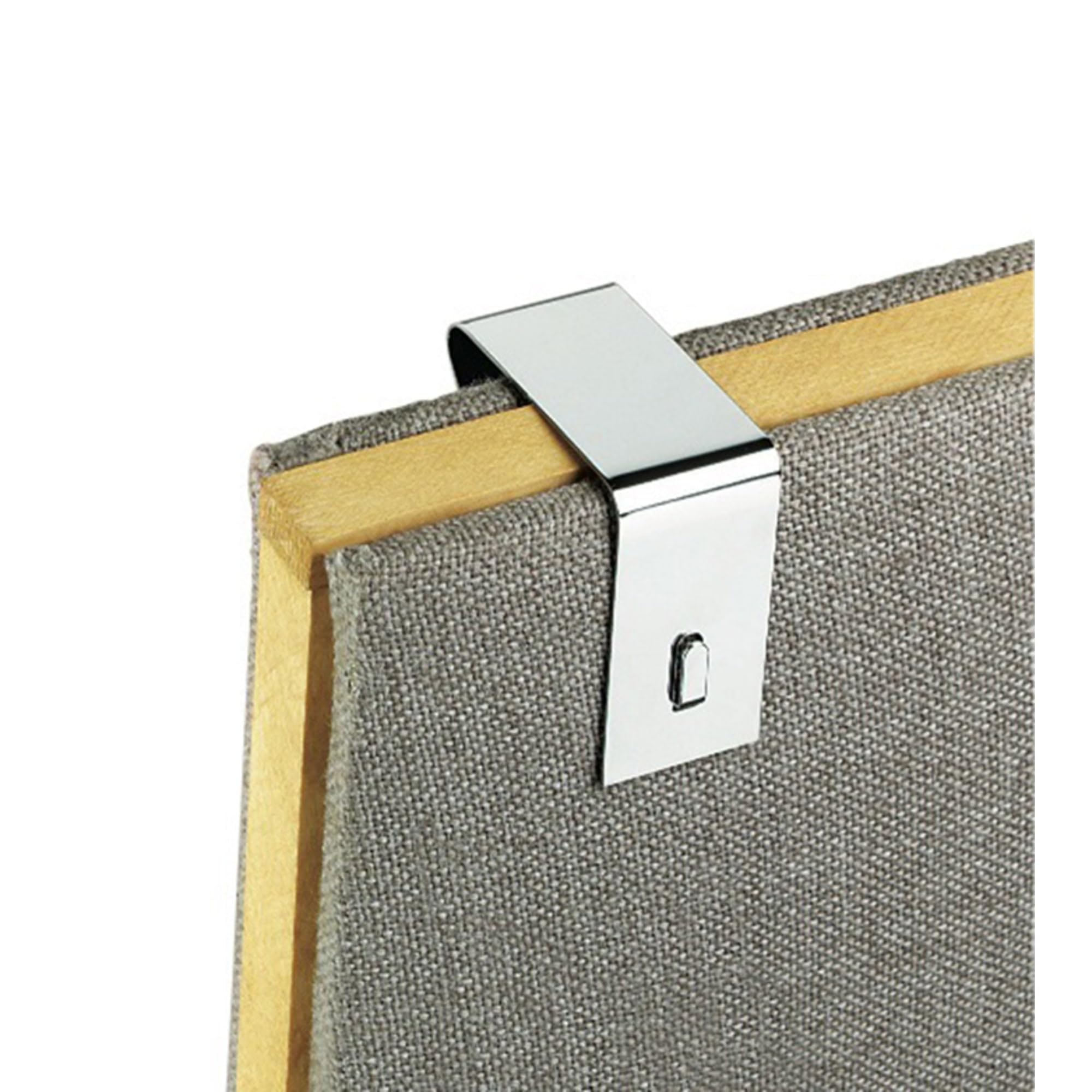 Quartet Flexible Metal Cubicle Hangers, For 1.5'' To 2.5'' Thick Partition Walls, Silver, 2/Set