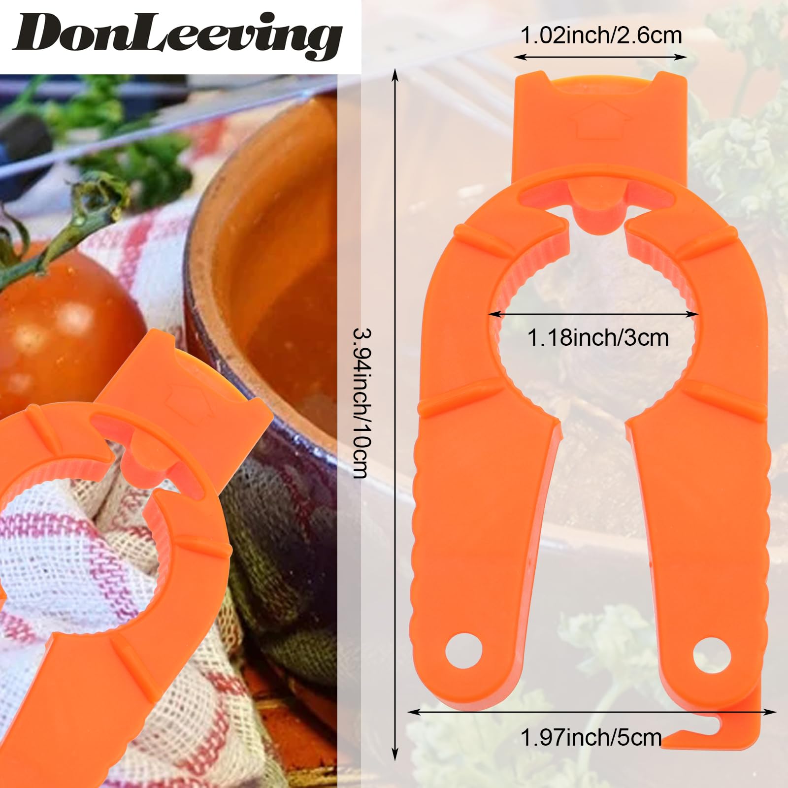 4 Pack Multifunctional Kitchen Bottle Opener Adjustable Easy Grip Bottle Jar Opener Orange Can Opener Use For Elderly Weak Hands