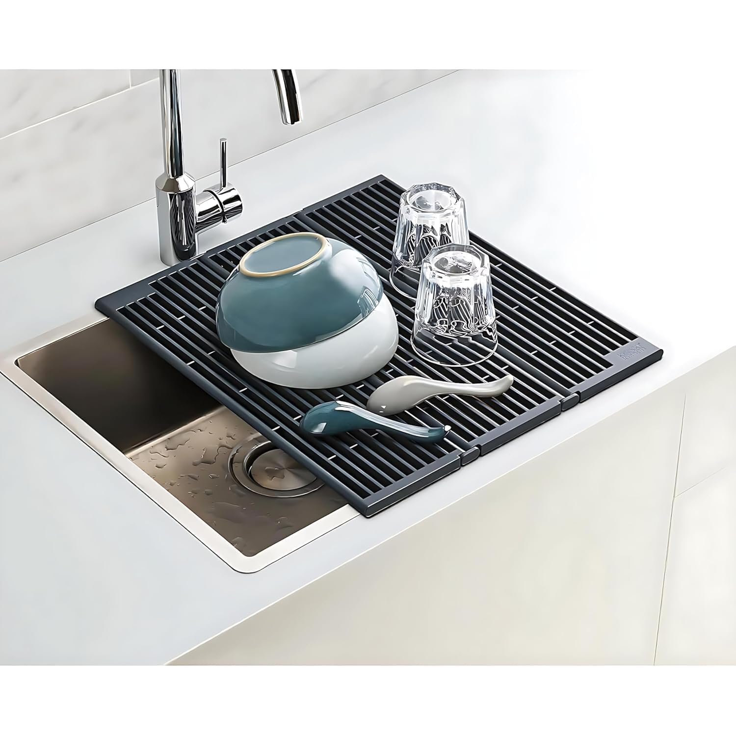 Sevia Countertops Bars And Home Over The Sink Foldable Storage Draining Rack Dish Drain Rack Kitchen Sink Plate Dish Drying Rack