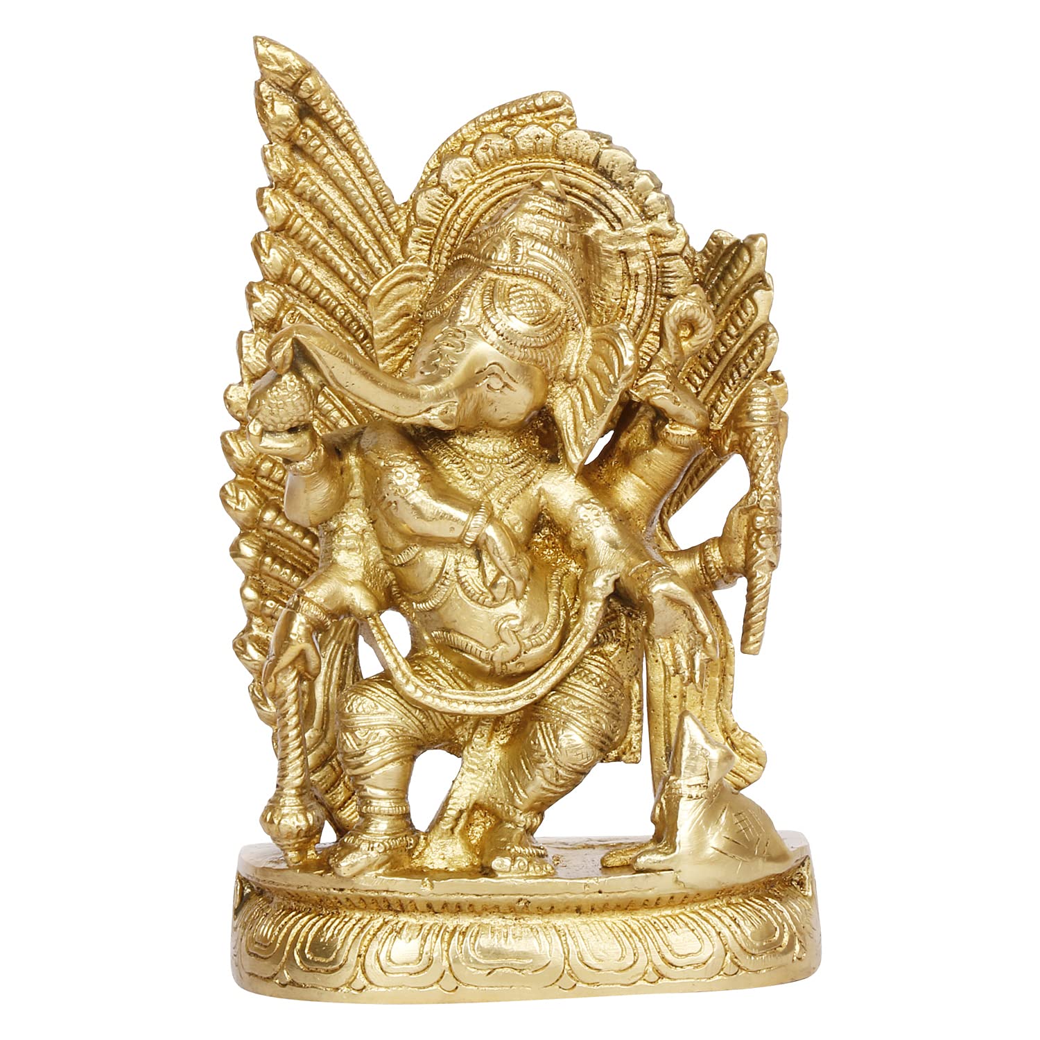 Artvarko Brass Ganesha Idol For Home Dcor Brass Lord Ganesh Ganpati Statue Room Decoration Showpiece Diwali Pooja House Warming 