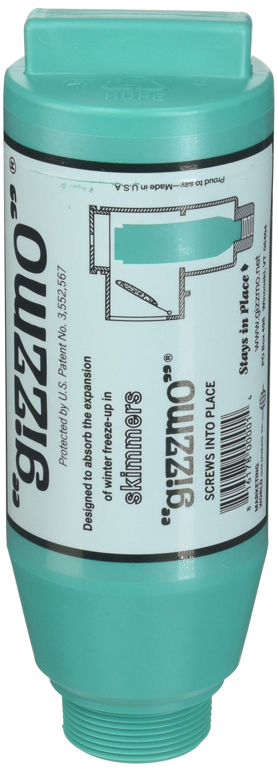 Gizzmo Mkw-6551 Regular Skimmer Freeze Protection, 9-Inch