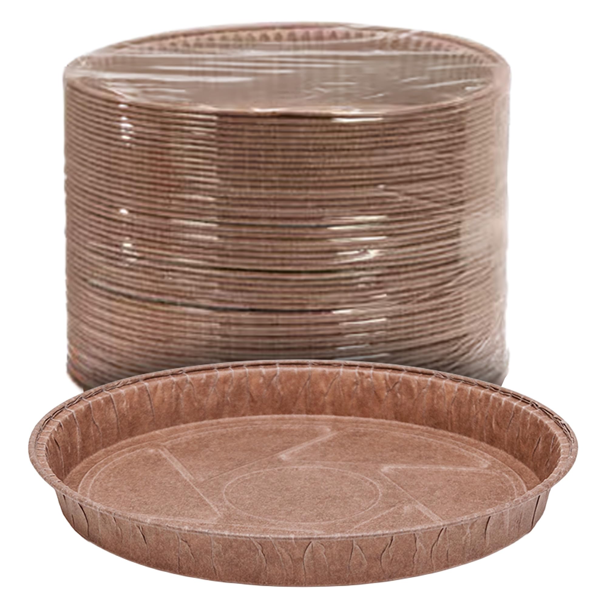 BHI Packaging Round Paper Pie Molds  4Inch Disposable Baking Pans  50 Silicone Coated Mold Set for Sweet & Savory Pies, Tart,