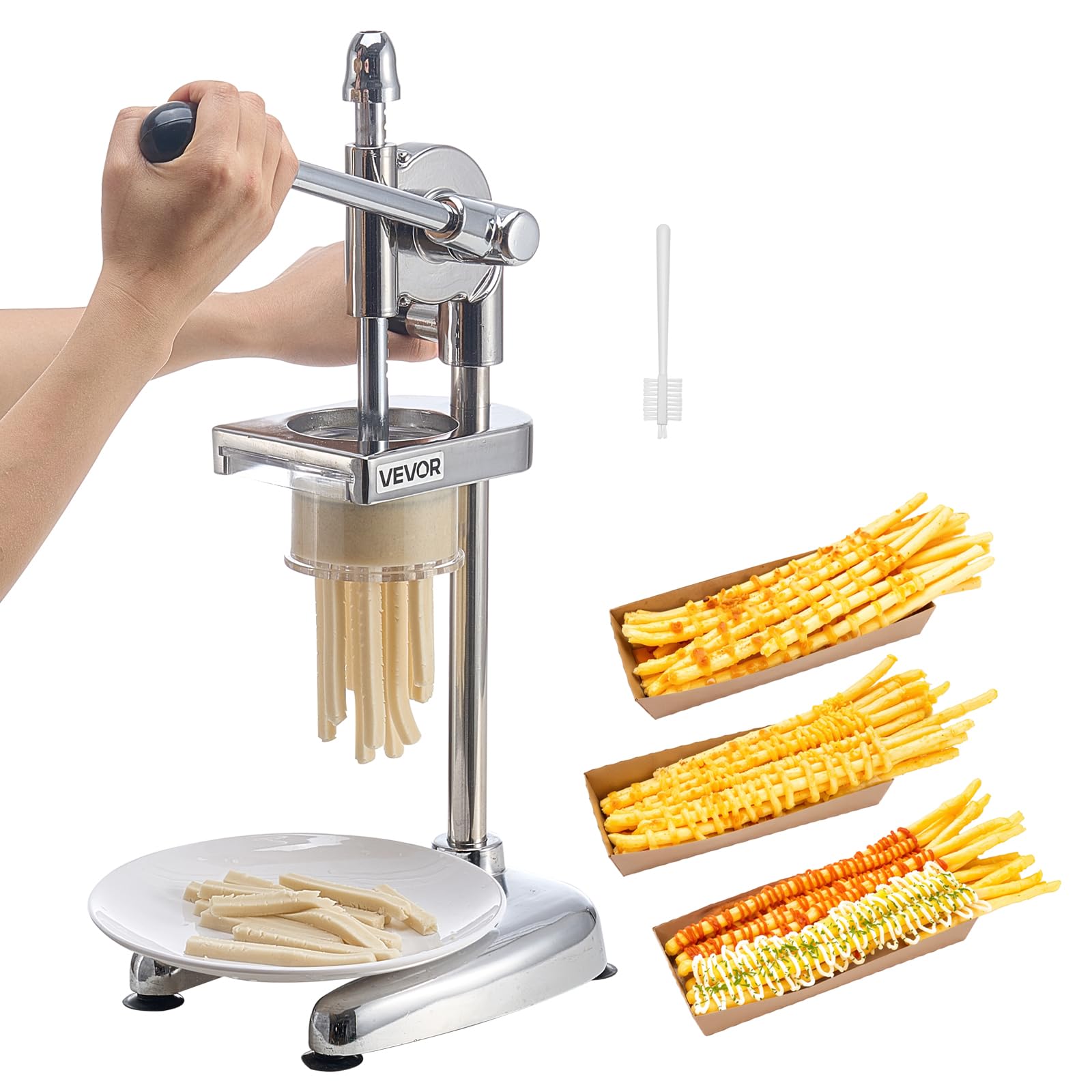 VEVOR Super long French Fry Squeezer, Commercial Fried Potato Strips Maker, Extra Long Japanese Style French Fries Maker with Pu