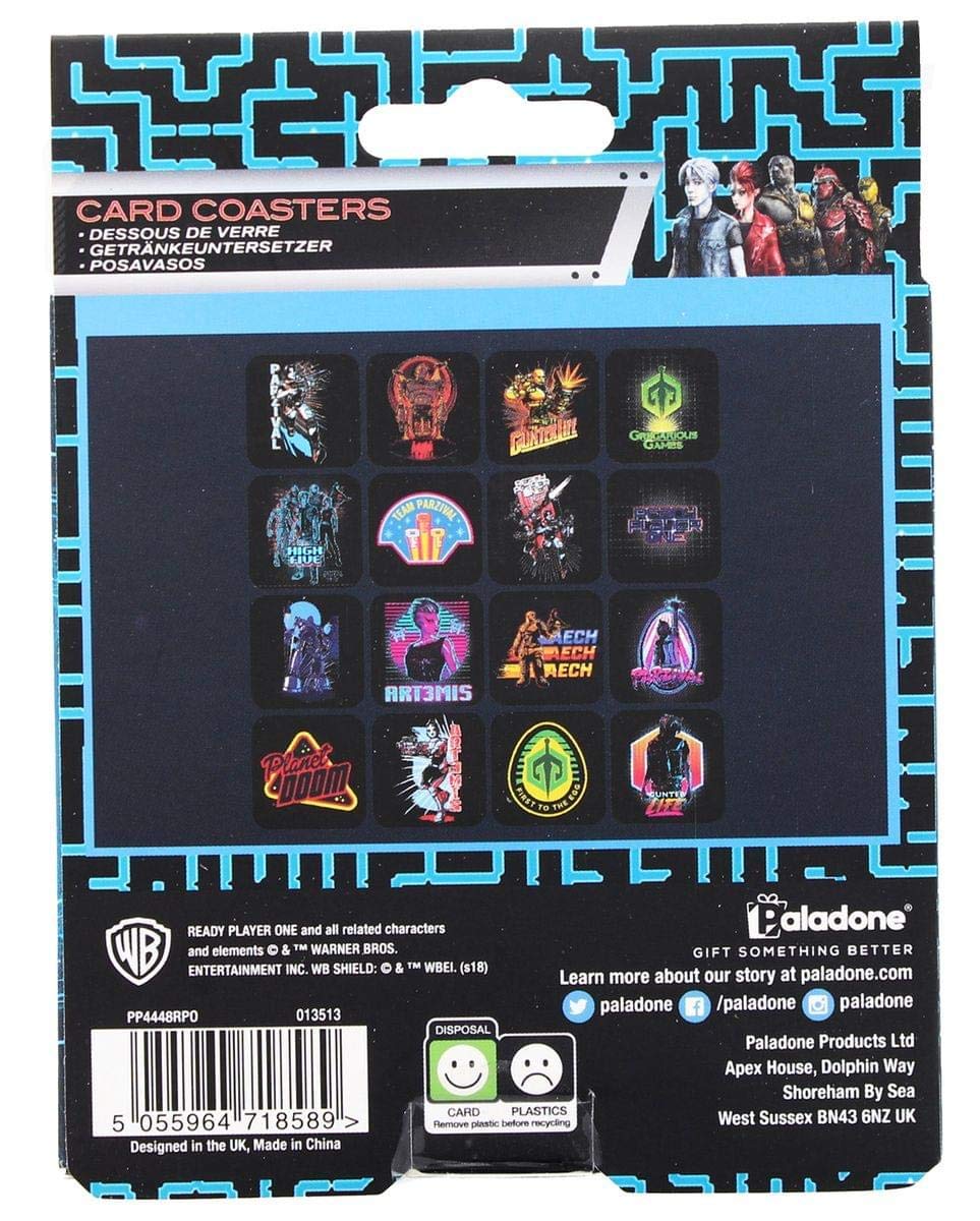 Paladone Coasters, Papercard, Multi-Colour, 1 X 10 X 10 Cm