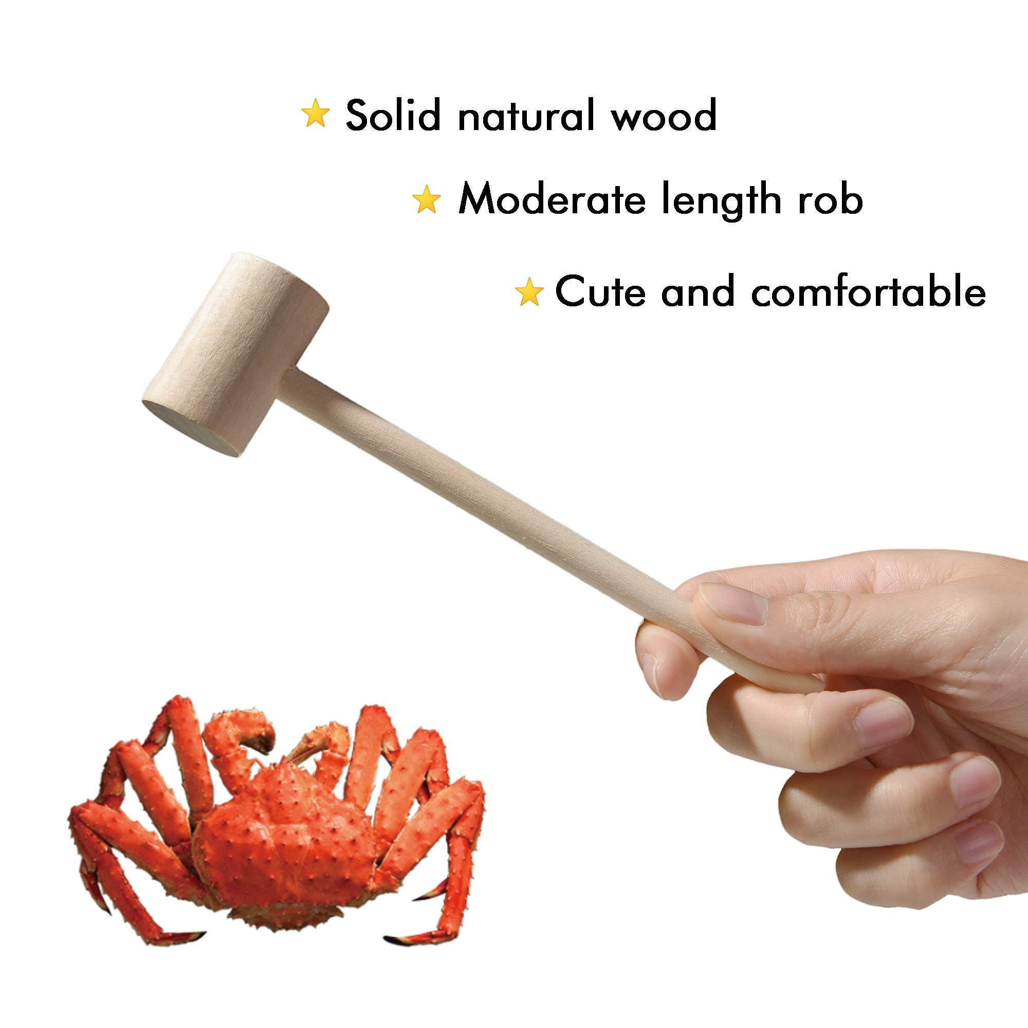 18 Pieces Wooden Hammers, Cute Hammers For Breakable Heart Chocolate