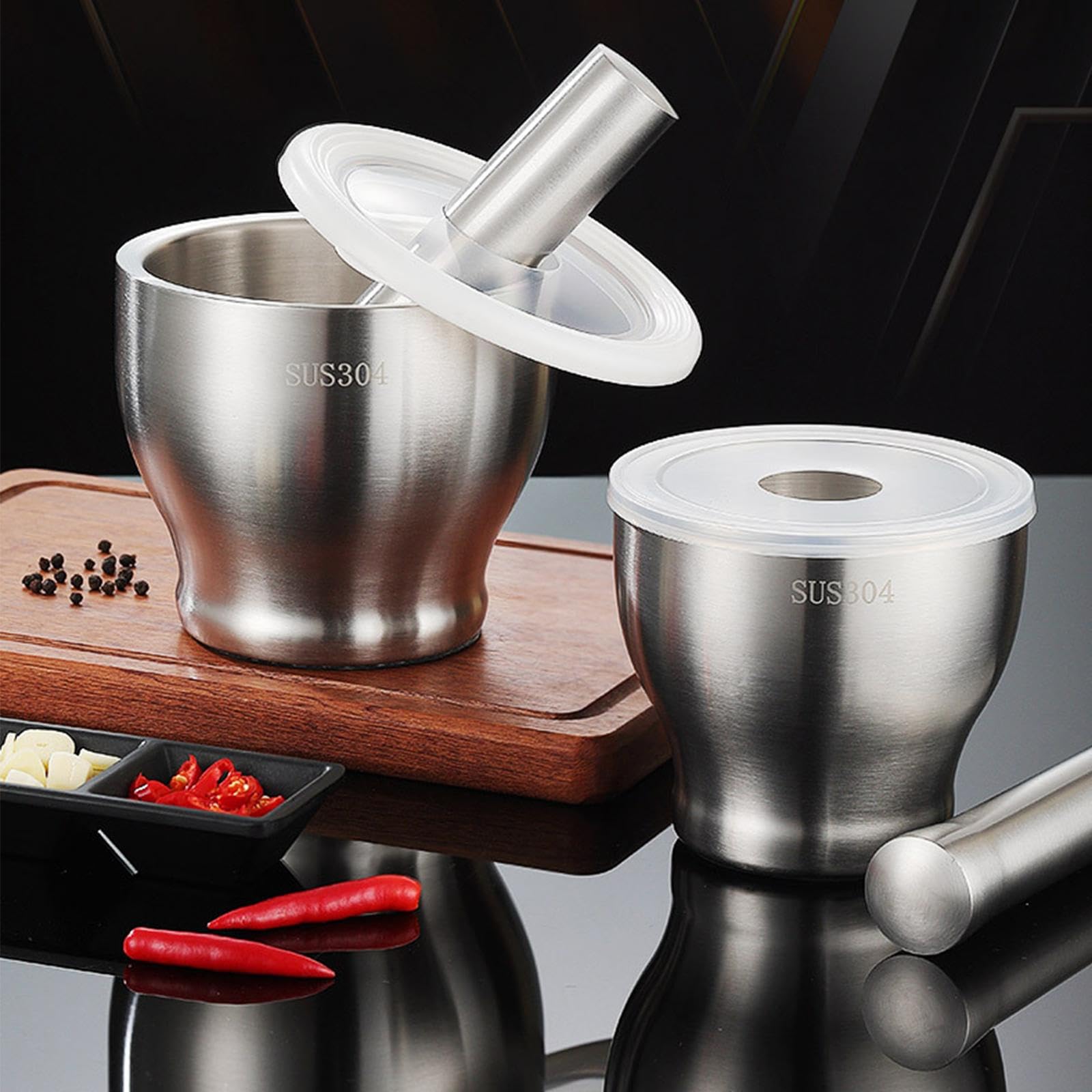 SECRET DESIRE Manual Garlic Masher Multipurpose Spice Grinder for Grinding Crushing Spice M