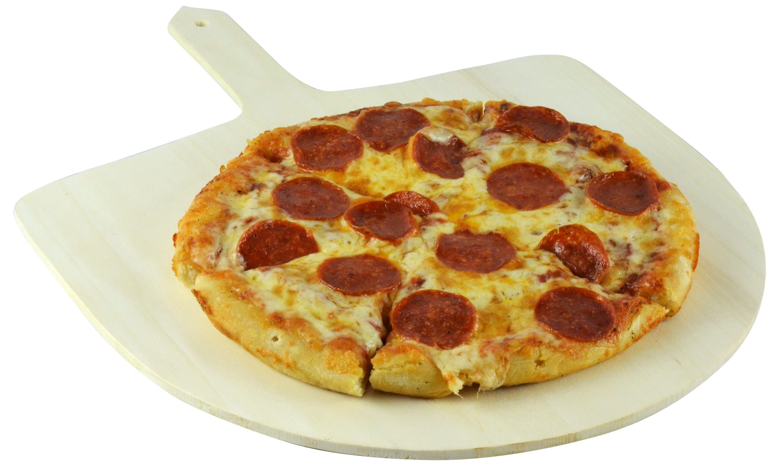 Southern Homewares Pizza Peel Poplar Wood Paddle Style Lifter