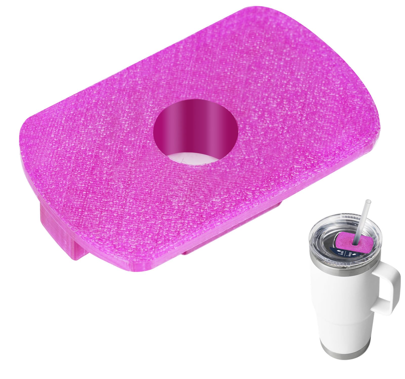 MOTAIN Straw Lid Attachment Compatible With Yeti Tumber Magslider/Stronghold Lid,Straw Cover Accessories For 20/30 Oz Tumber(Pur