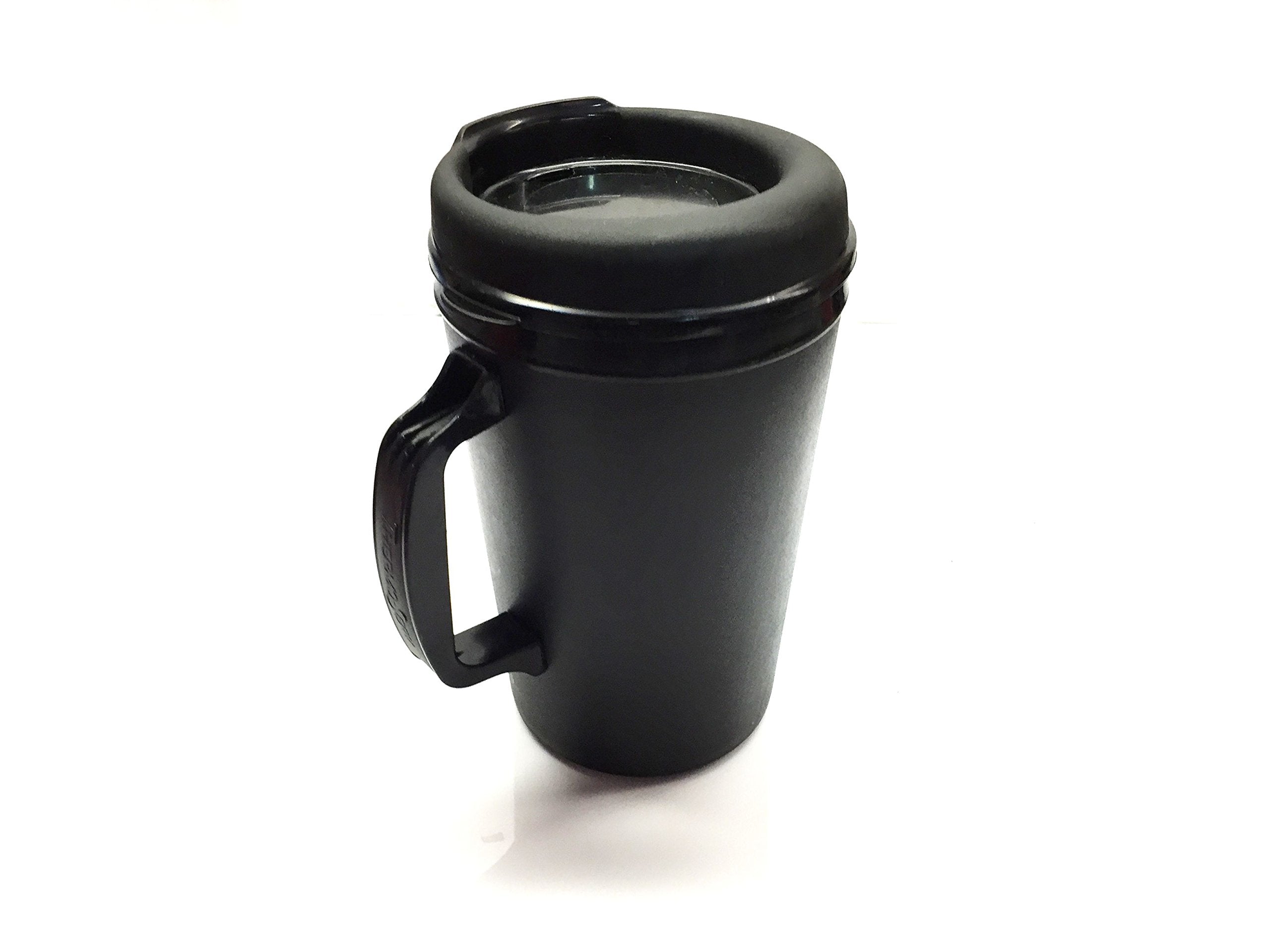Gama Electronics 20 Oz Thermoserv Foam Insulated Coffee Mug Black/Green Two Pack