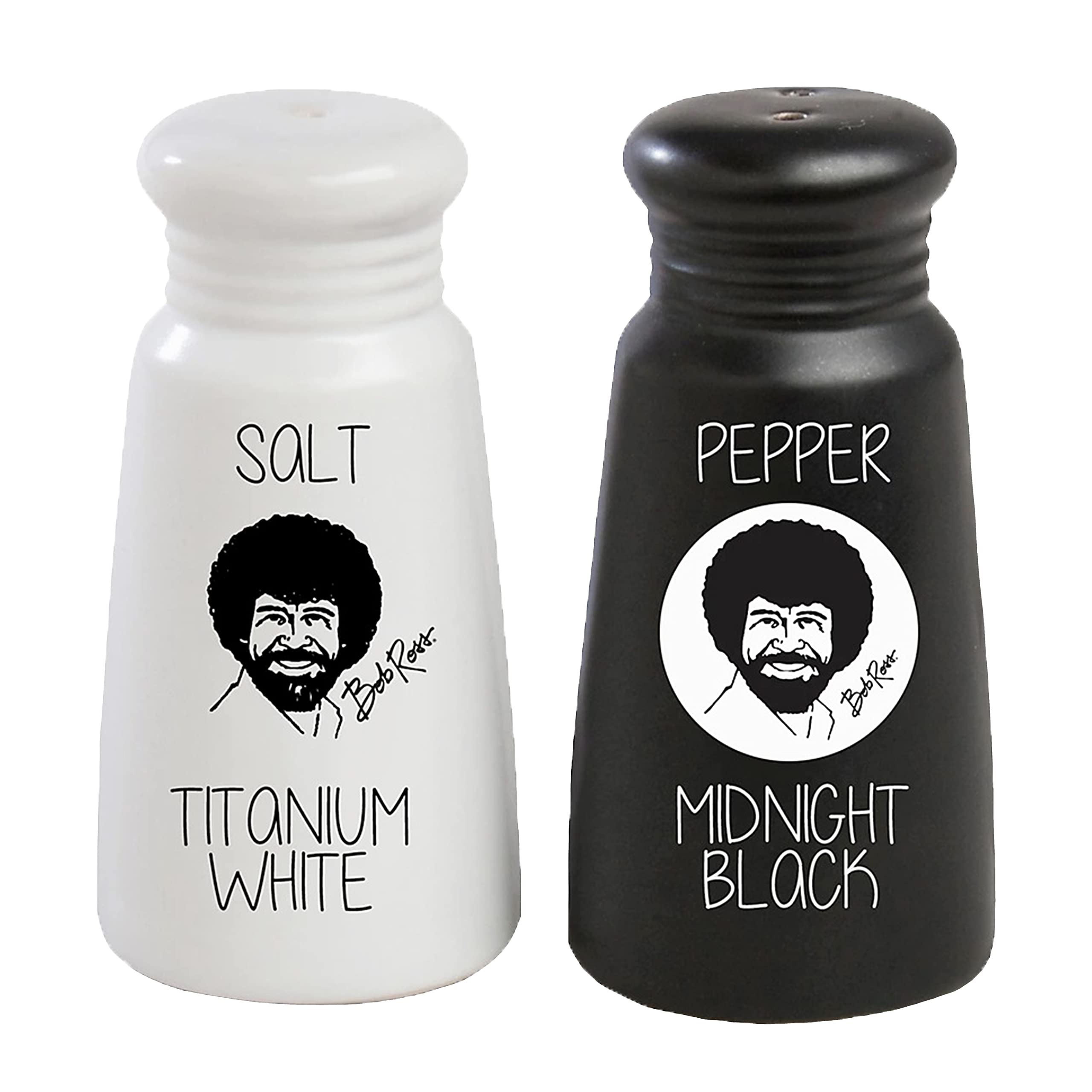 Bob Ross Salt And Pepper Shakers
