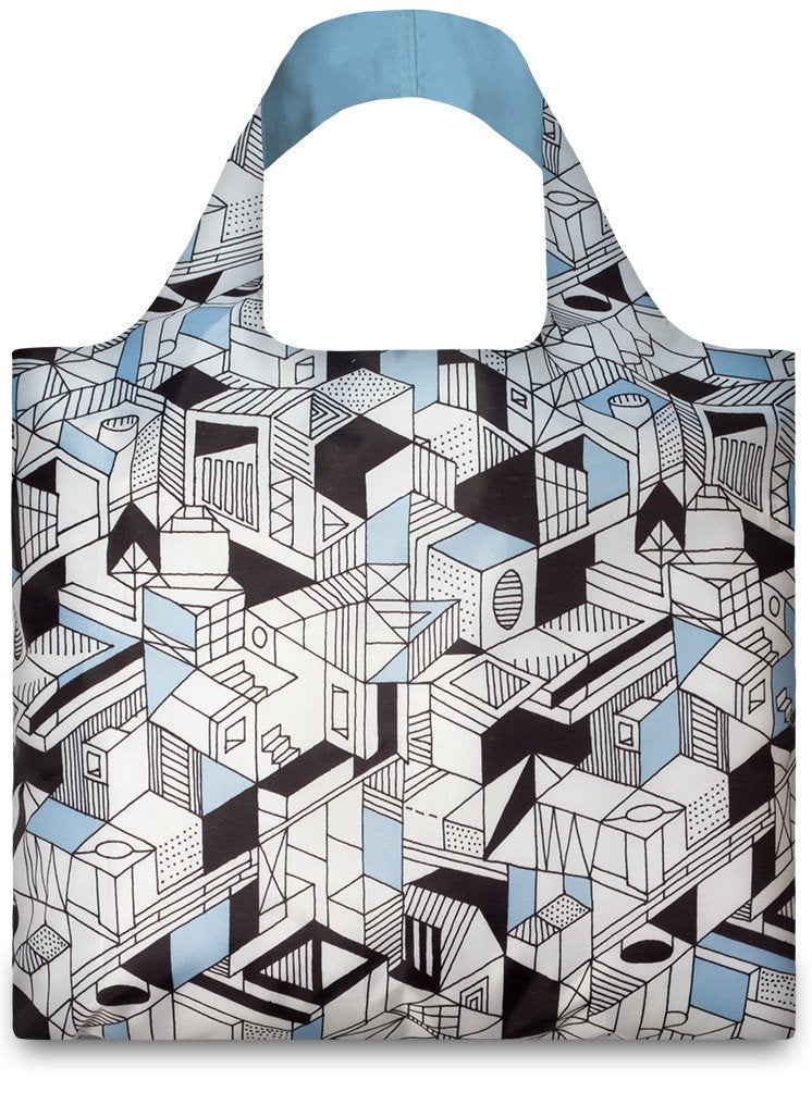 Loqi Pen Art City Reusable Shopping Bag, Multicolor