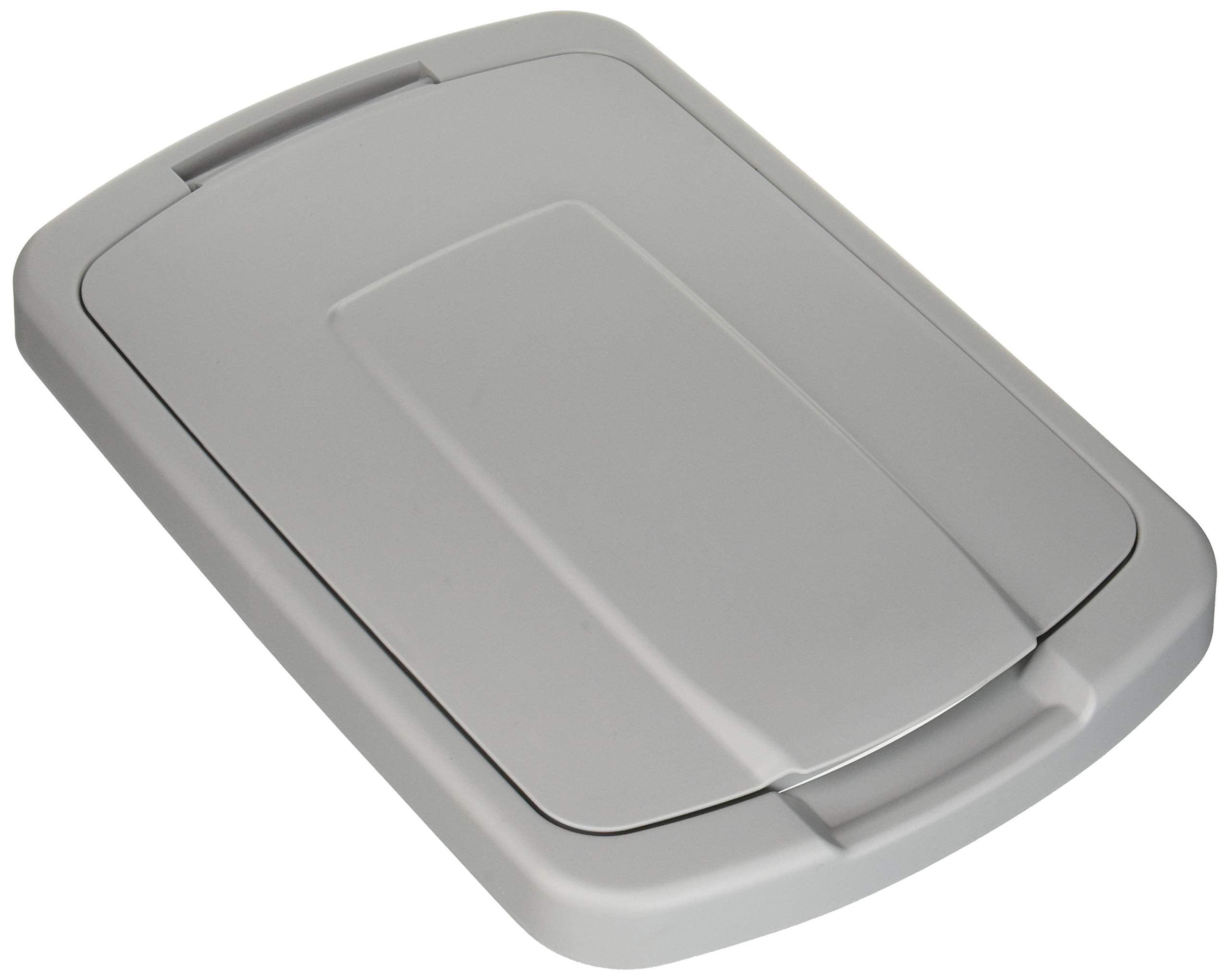 Knape & Vogt Qt35Lb-Pt Trash Can Lid, 1.31-Inch By 14.5-Inch By 9.56-Inch,Platinum