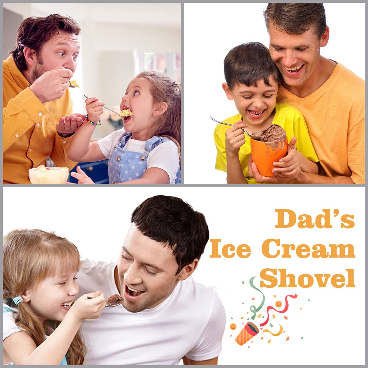 Gifts For Dad Men from Daughter Stocking Stuffers for men dad Ice Cream Spoon Scoop for Ice Cream Lovers, Christmas Gifts Funny