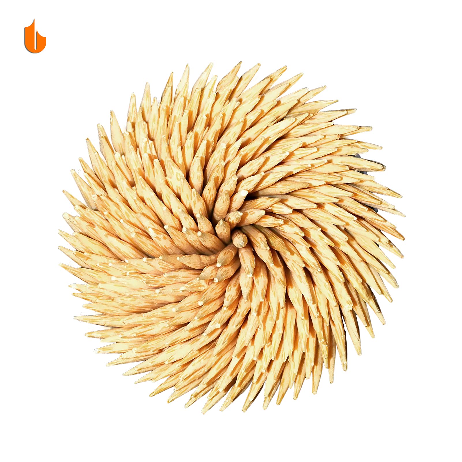 Urbanstrive Sturdy Safe Toothpick Holder With 800 Natural Wood Toothpicks For Teeth Cleaning, Unique Home Design Decoration, 2 P