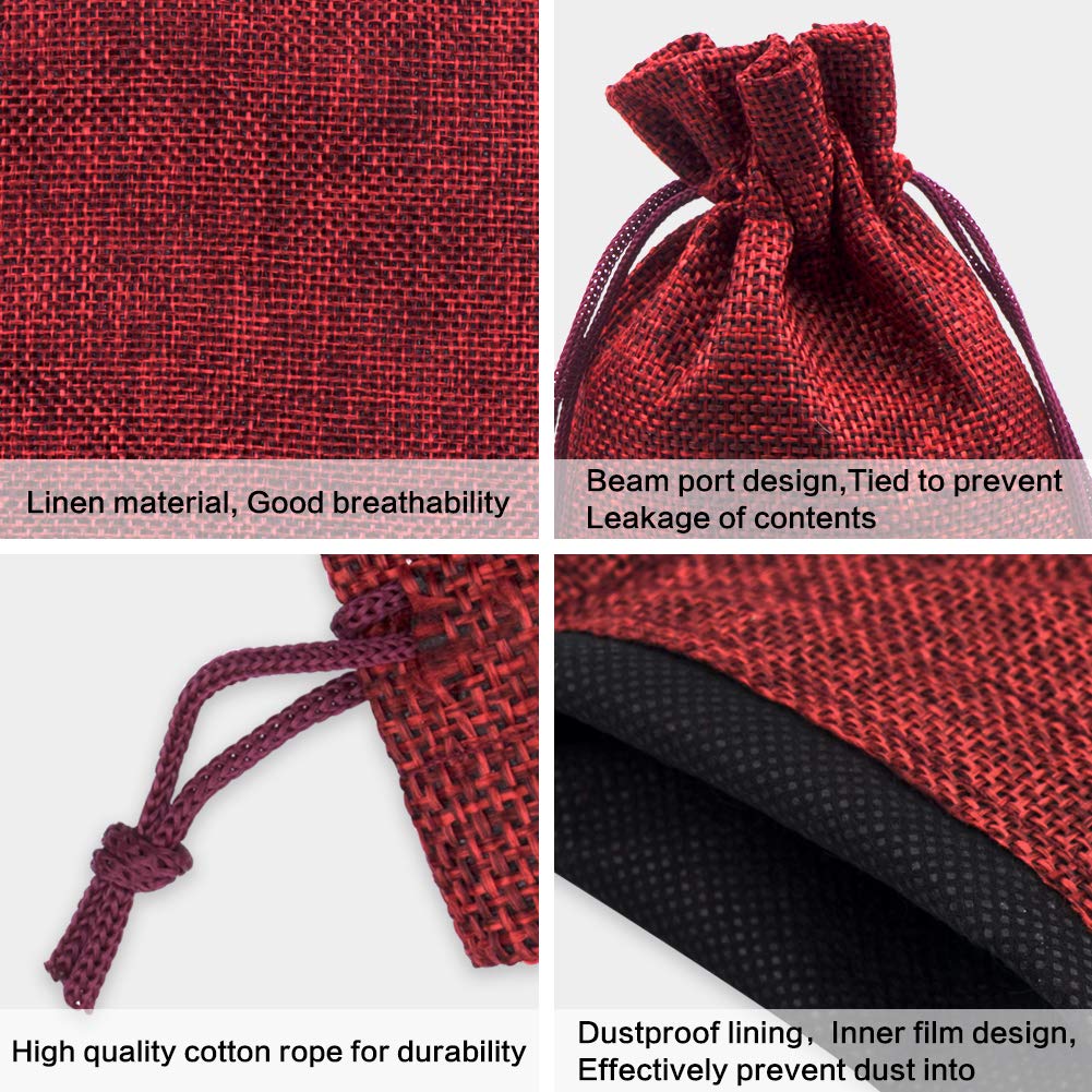 NABLUE Christmas Advent Calendar 2020,24 Days Countdown Calendar Christmas Advent Gift Bags with 24 Number Stickers DIY Xmas Cou