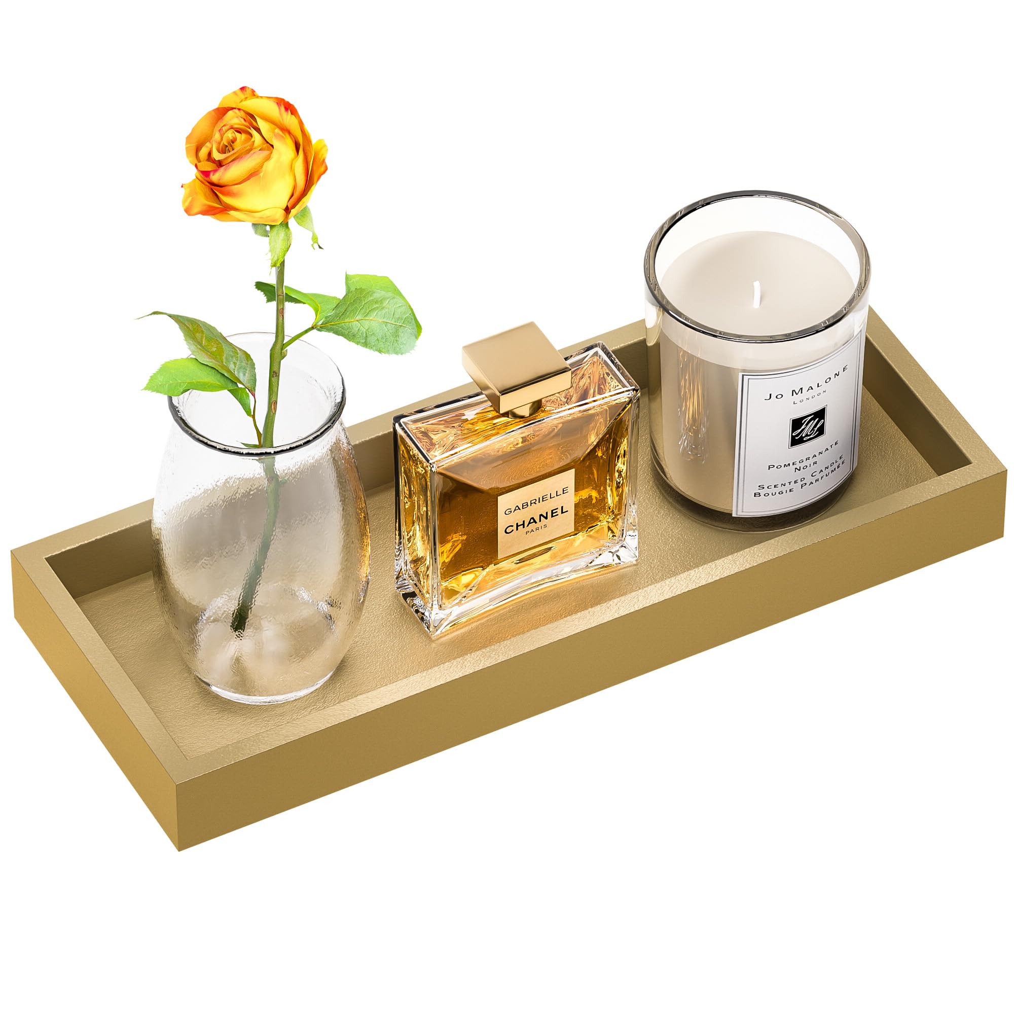Zhws Bathroom Tray For Soap Dispenser, Vanity Tray For Perfume, Jewelry, Candle, Makeup, Decorative Tray, Kitchen Tray Counter O
