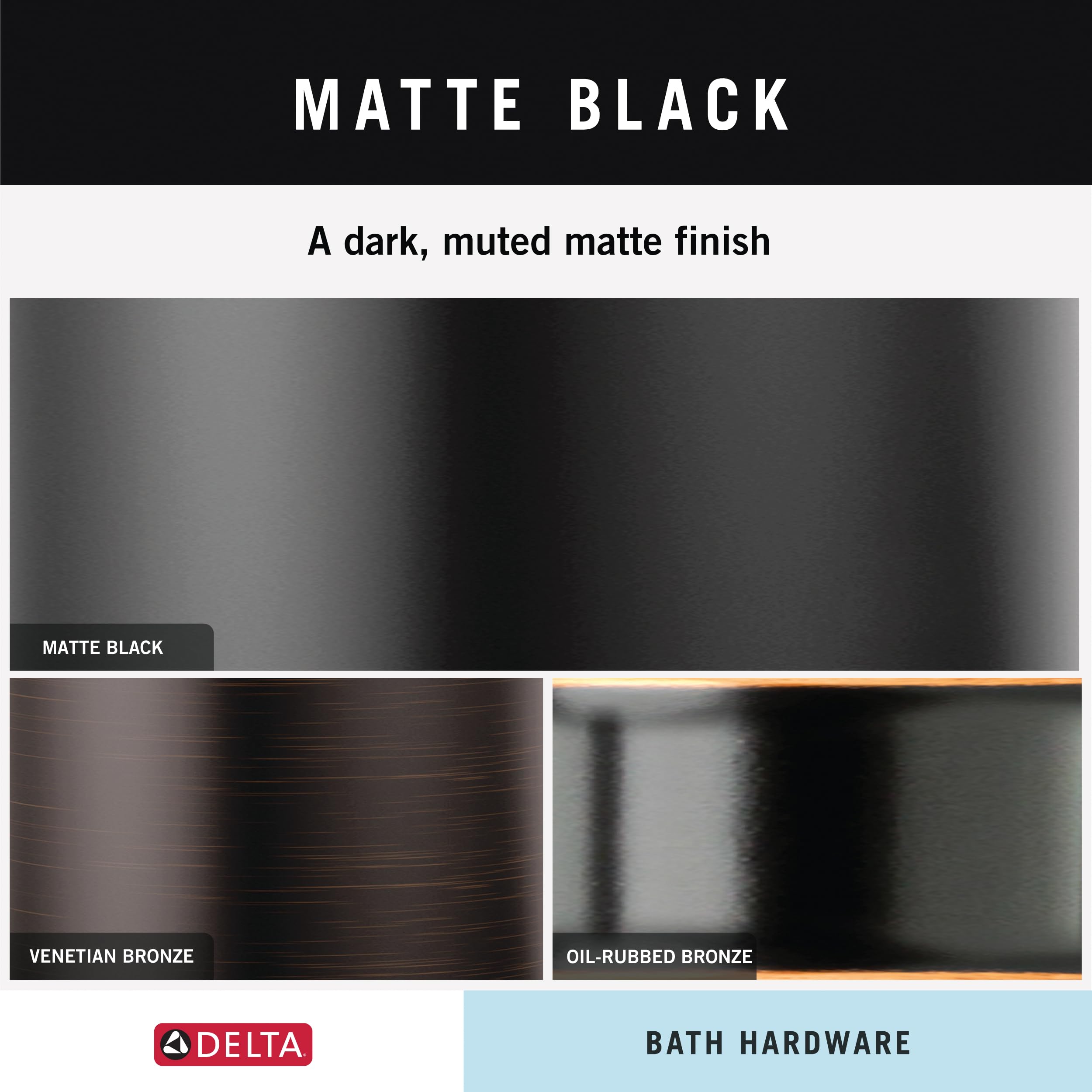 Delta 75918-Bl Trinsic 18 In. Towel Bar In Matte Black