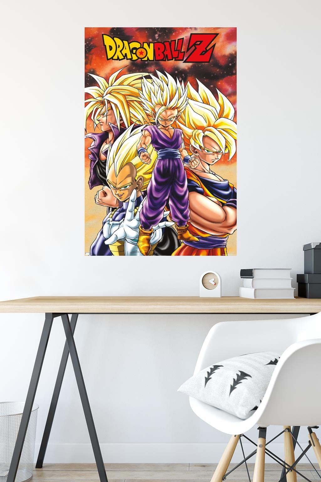 Trends International Dragon Ball Z - Saiyans Wall Poster, 22.375'' X 34'', Premium Unframed Version