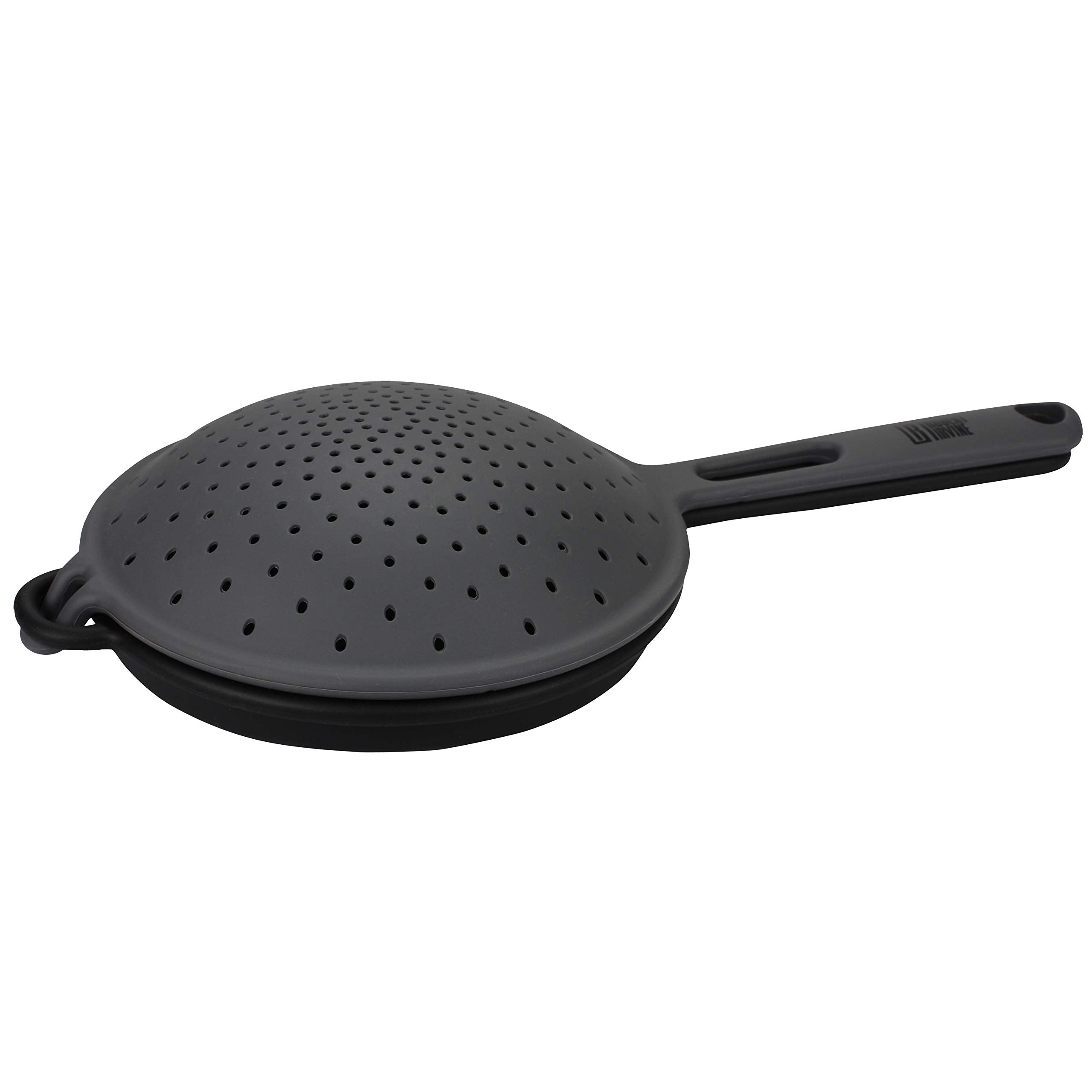 Cambridge Robert Irvine 2-In-1 Collapsible Colander, 0, Black