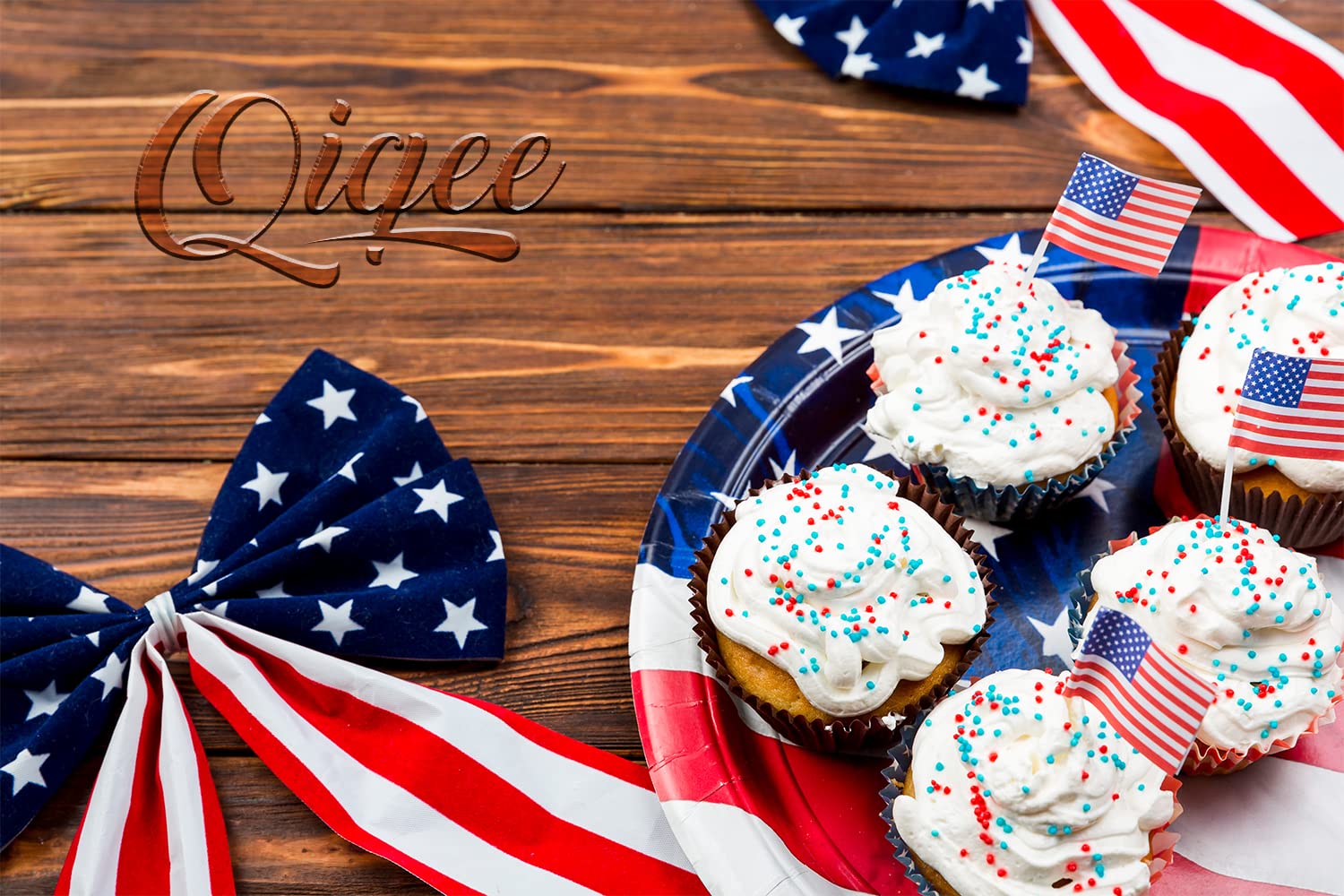 Cupcake Liners Muffin Cupcake Cups 300-Count Food Grade Usa Design Cupcake Papers Baking Cups Cupcake Wrappers Qiqee