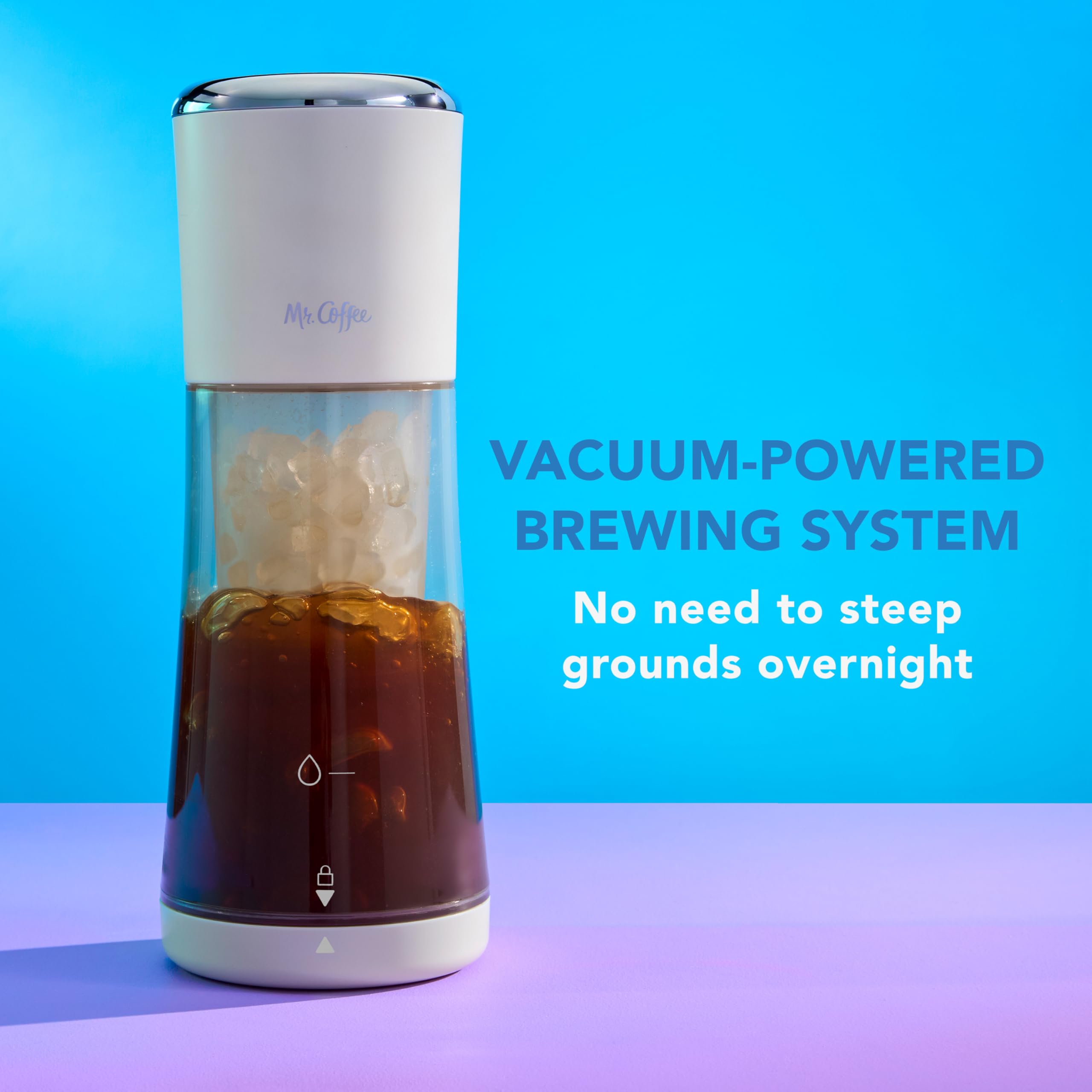 Mr. Coffee® Cold Brew Coffee Maker, 10-Minute Brew, Stainless Steel, Oat Color, Model 2214453