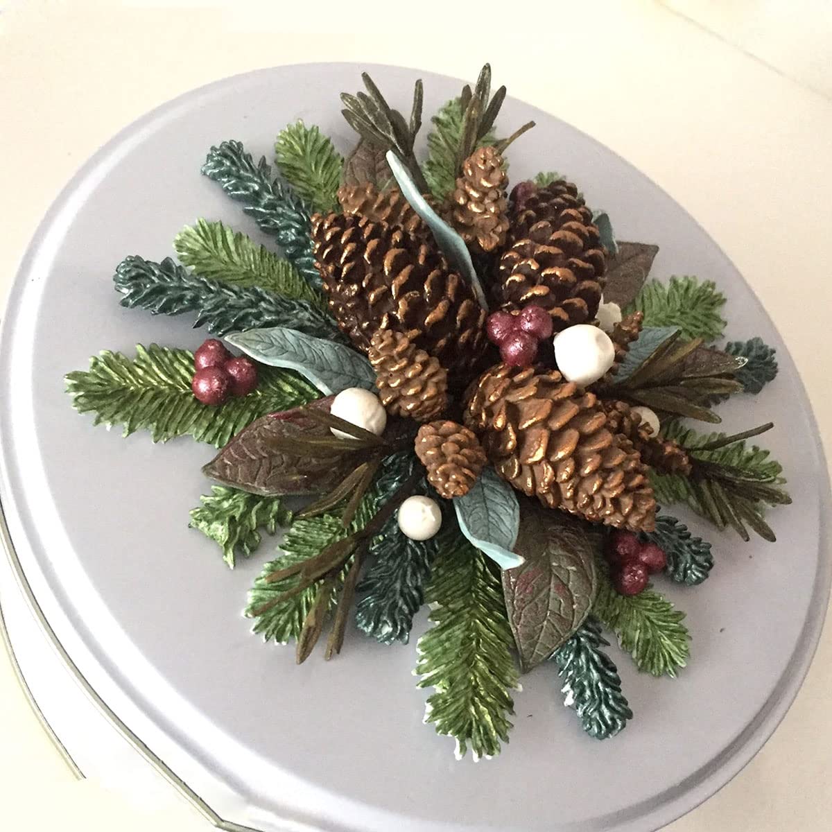 Zhuojie Flower Pro Winter Foliage & Wedding Foliage Silicone Mold Fondant Cake Decorating & Crafts For Wedding Garlands Cakes Ch