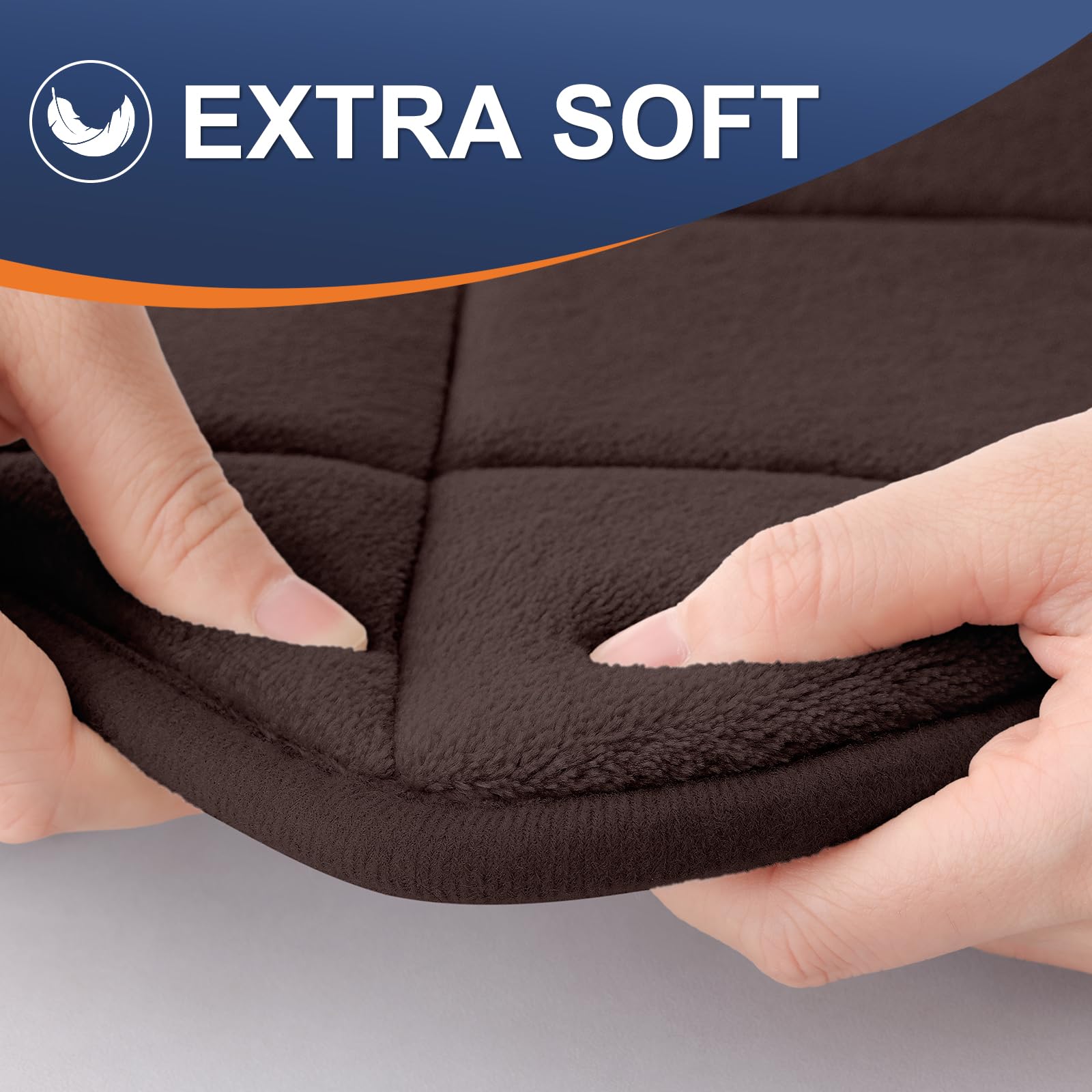 Olanly Memory Foam Bath Mat 59X24, Ultra Soft And Absorbent Bathroom Mat, Machine Washable Bathroom Rugs, Comfortable, Thick Bat