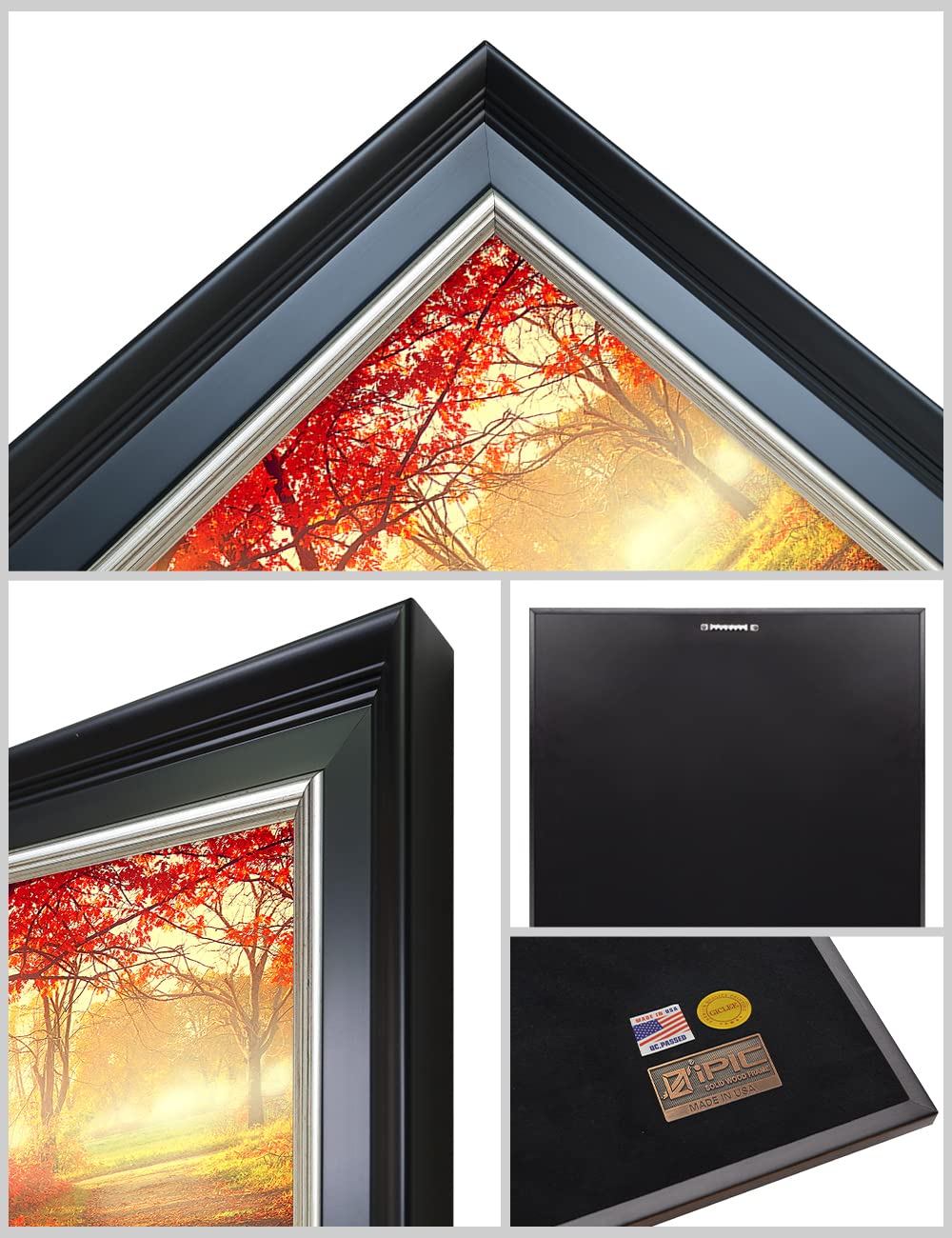 Ipic - You Are My Sunshine, Personalized Framed Wall Art With Names And Date On, Giclee Prints With Solid Wood Frame, Customized