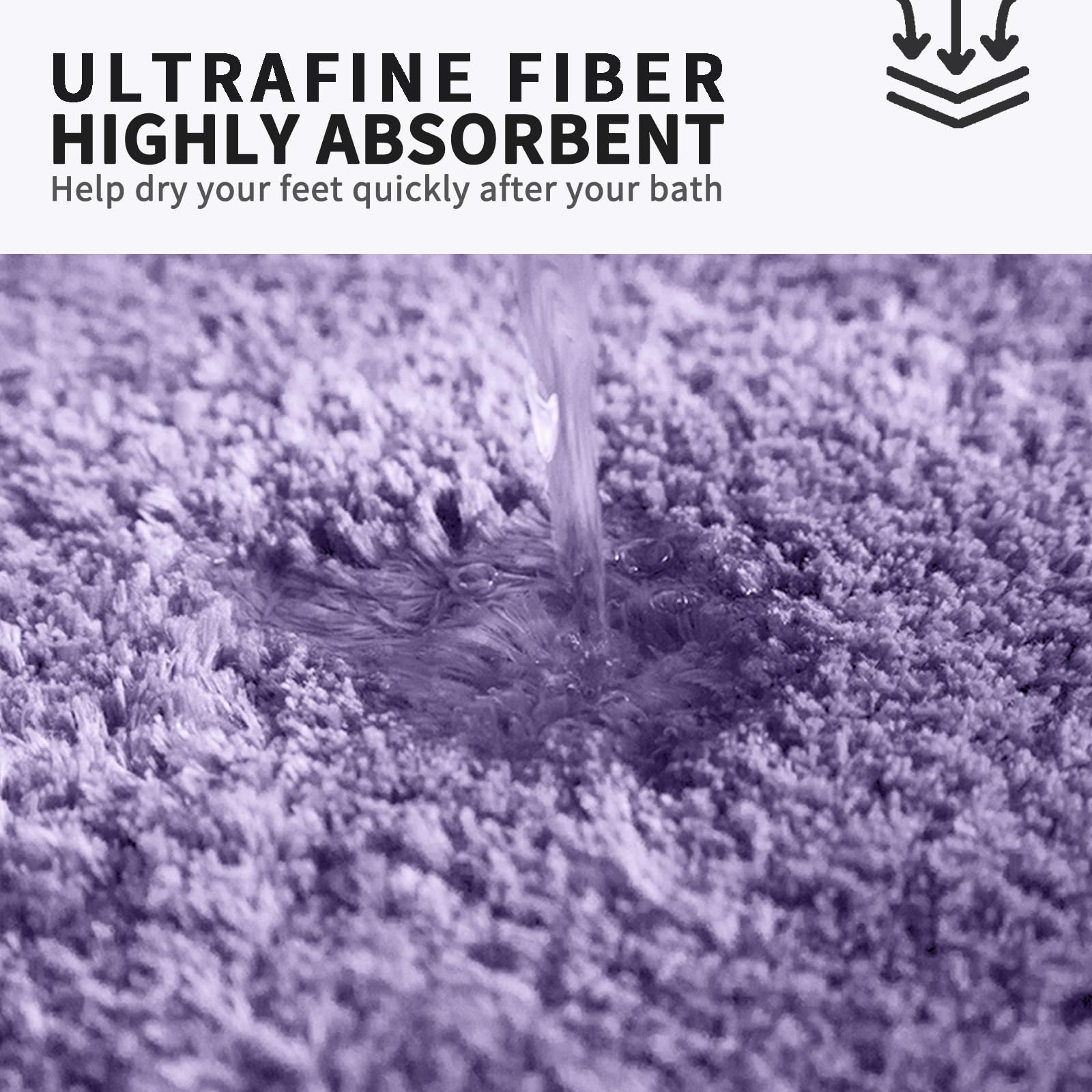 Fifu Bath Mats & Rugs Long Runner For Bathroom, Bedroom & Kitchen Non Slip, Comfort & Soft Shower Bathmat & Carpet For Sink, Hom