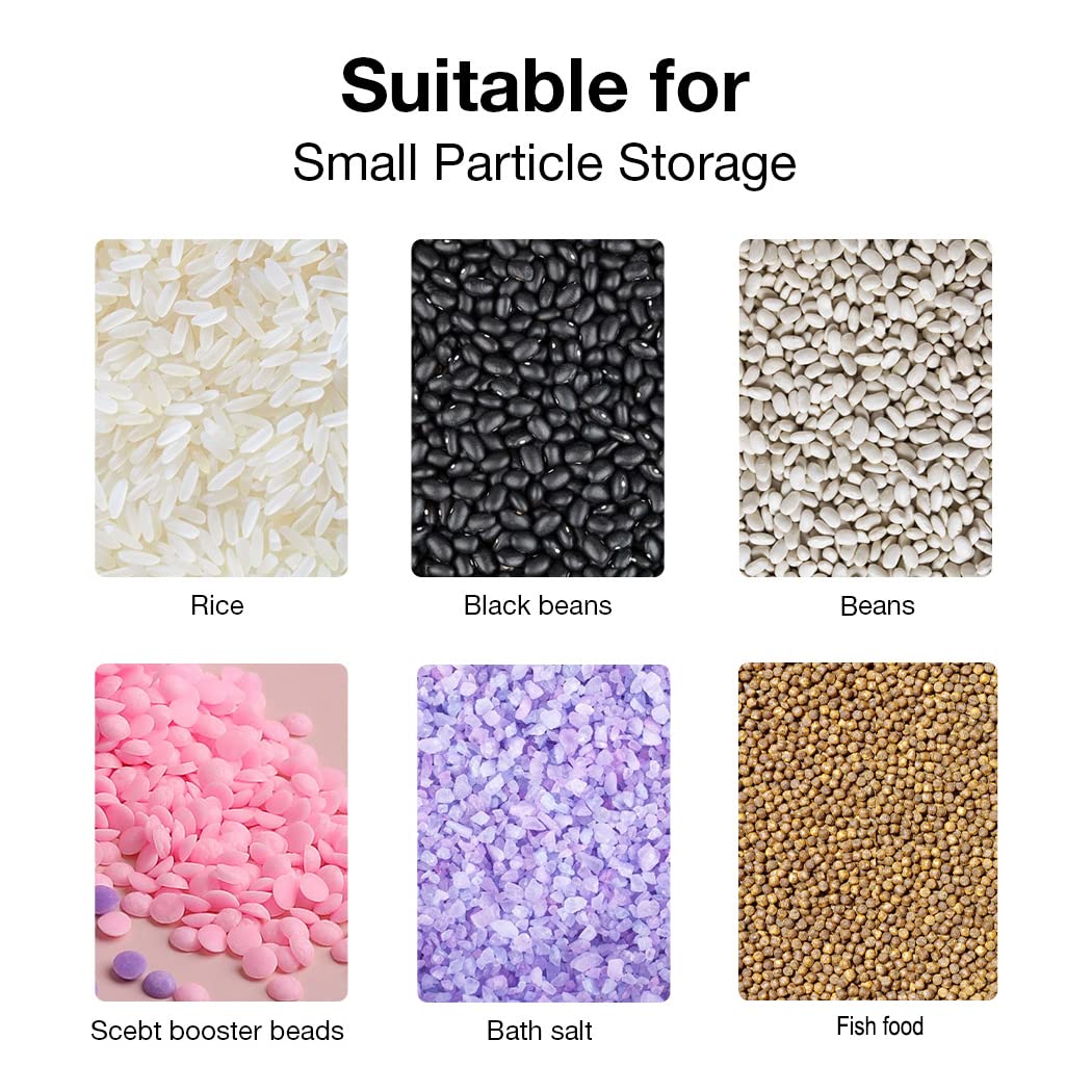 Conworld Rice Dispenser Kitchen Organization  Wall-Mounted Dry Food Storage Container with Lids and 1 cup  Laundry Detergent Dispenser.Suitable for Black Rice  Pet Food  Beans  Laundry Scent Beads