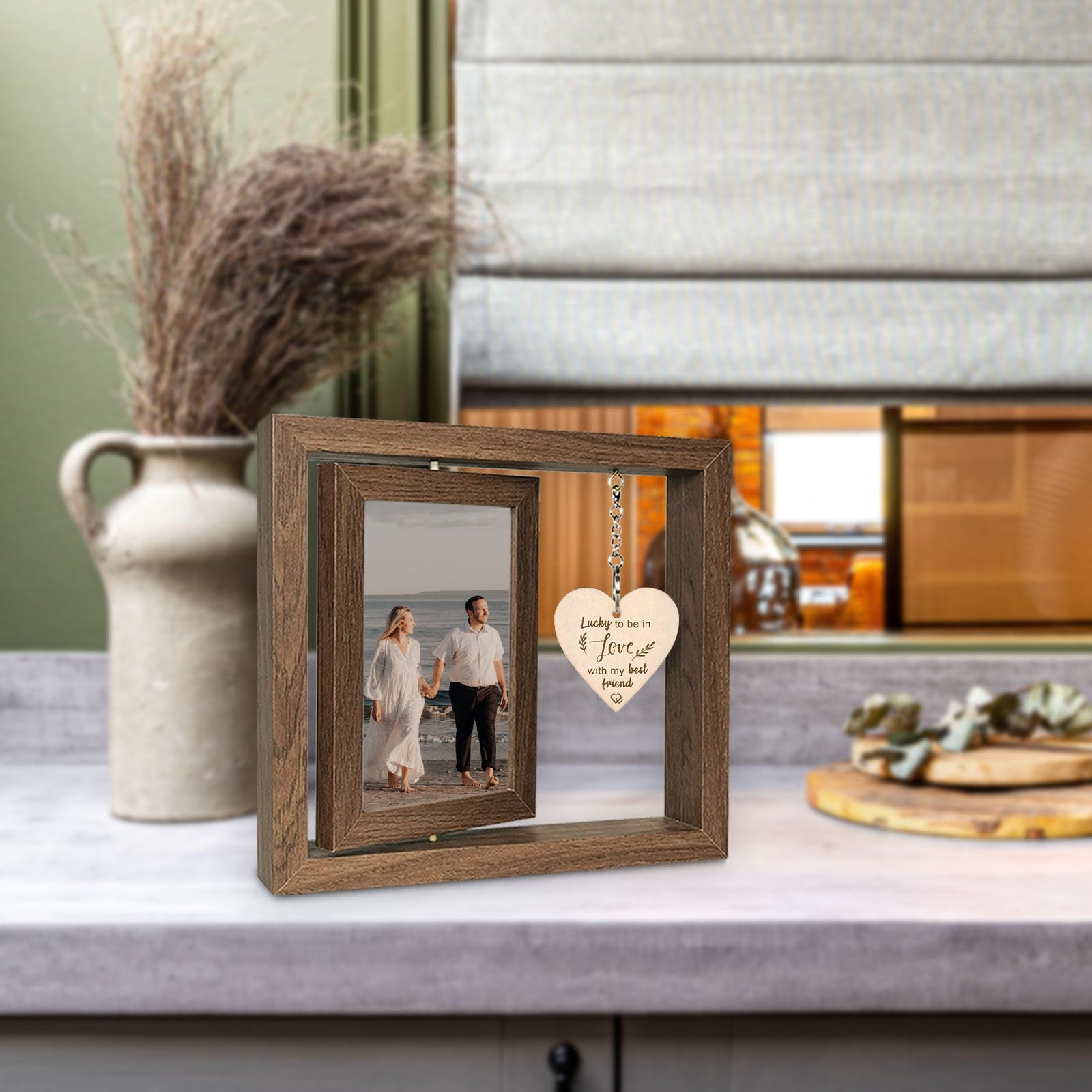 EYITUPC I Can t Say I Love You Enough - So This is Your Reminder Rotating Picture Frame, Sentimental I Love You Reminder Gifts f