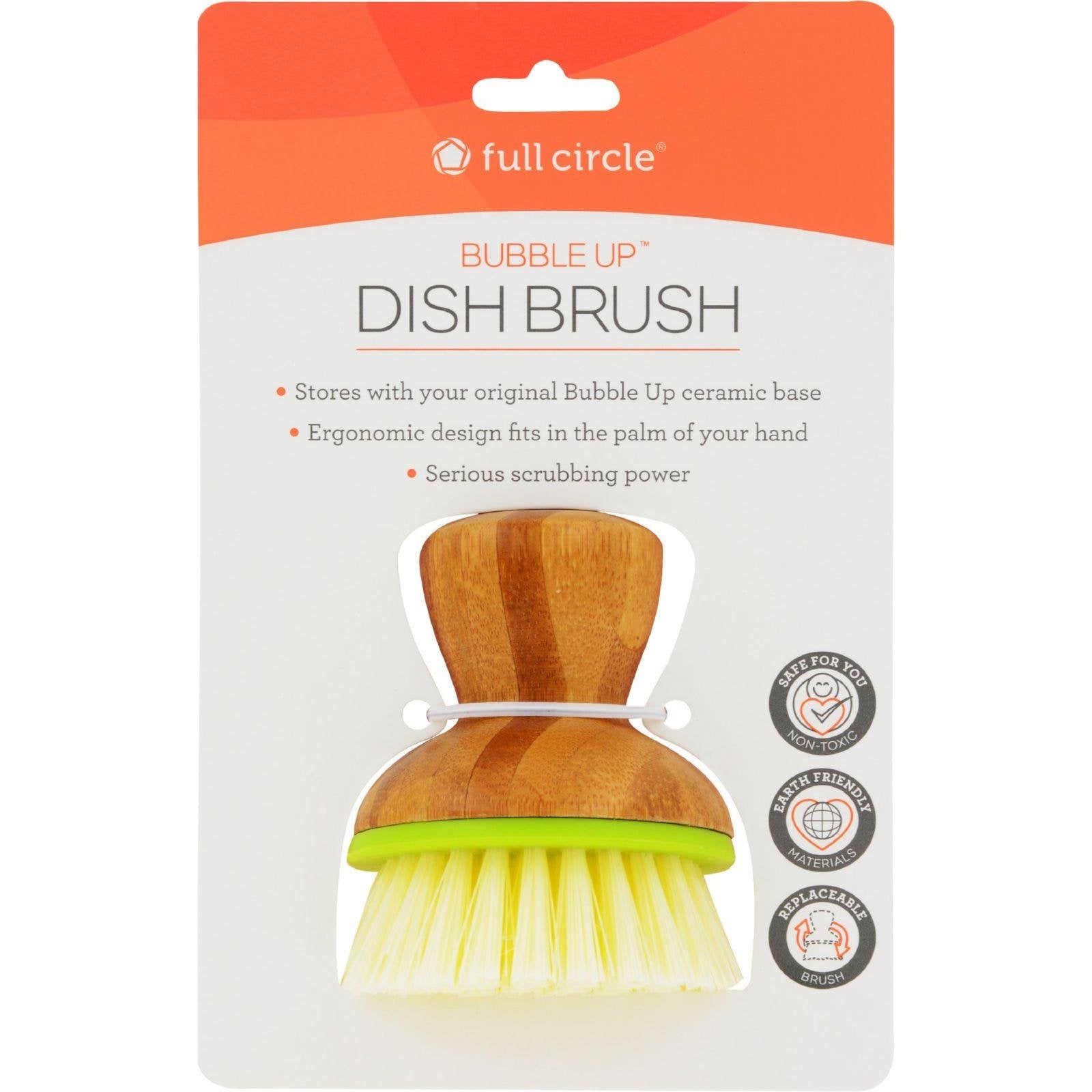 Full Circle Bubble Up 2.36 In. W Bamboo Dish Brush