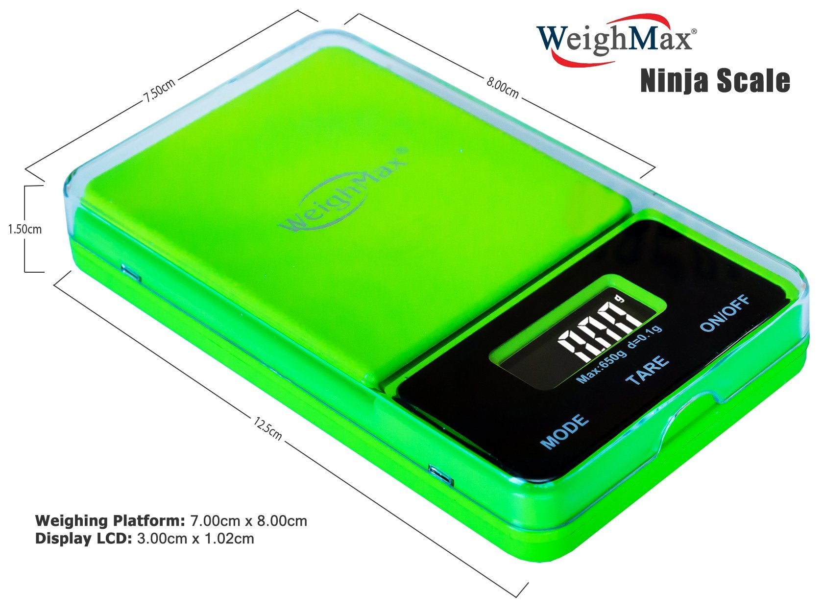 Weighmax Nj650-Green Dream Series Digital Pocket Scale, 650 By 0.1 G, Green