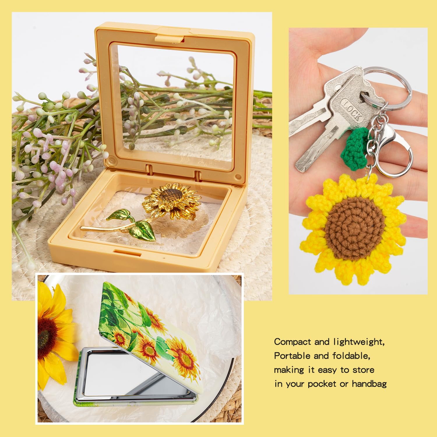 Gifts Basket For Women,Sunflower Gifts Set Birthday Gifts For Women Get Well Soon Basket Gifts Self Care Package Gifts Relaxing