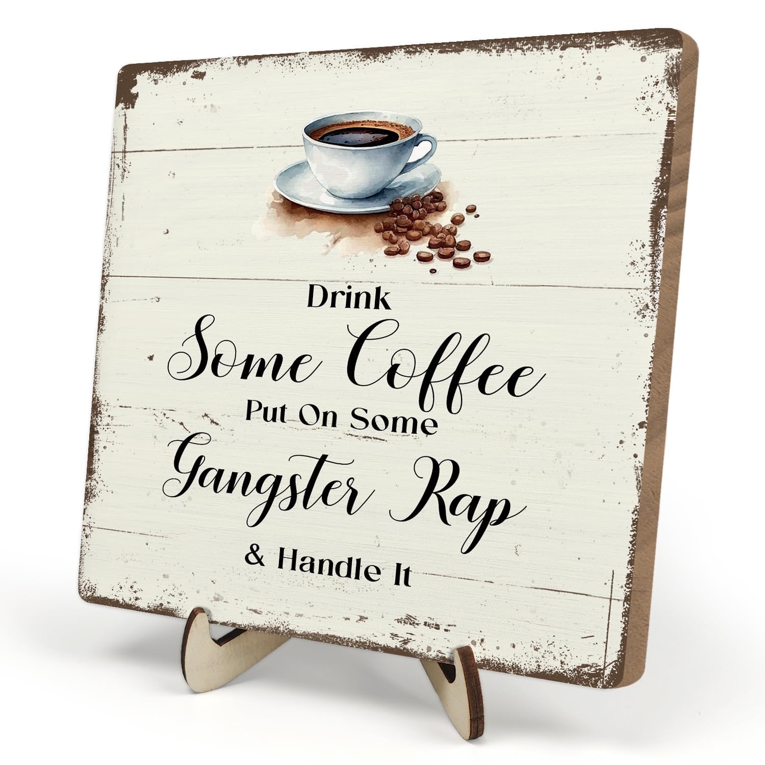 Coffee Bar Sign Plaque, Coffee Signs for Coffee Station, Vintage Coffee Sign Decor for Kitchen, Coffee Bar Accessories, Farmhous