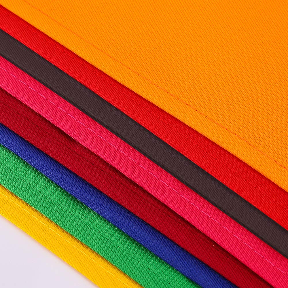 Duskcove 8 Pcs Plain Bib Aprons Bulk - Mixed Color Commercial Apron With 2 Pockets For Kitchen Cooking Restaurant Bbq Painting C