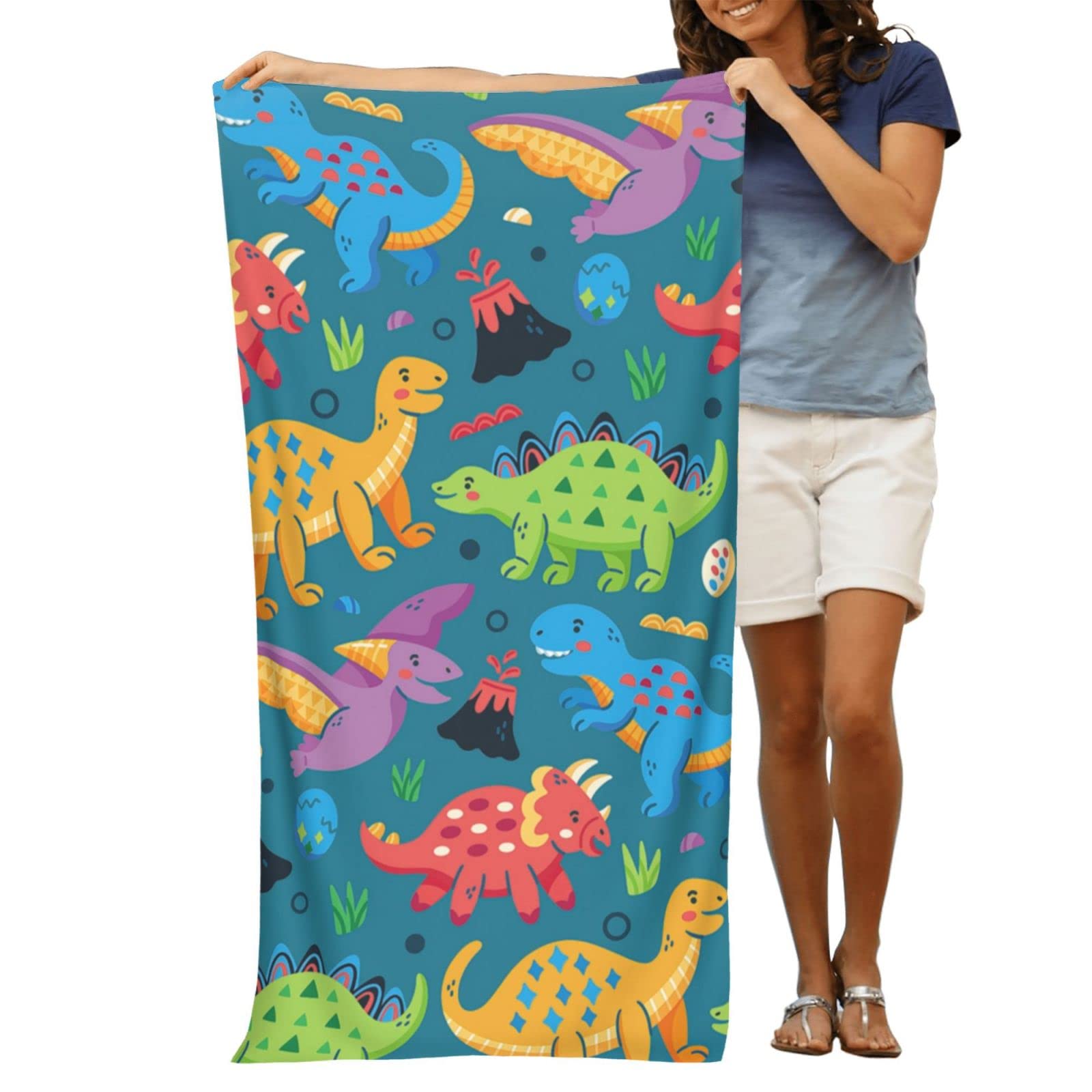 Dinosaur Beach Towels For Boys Kids Beach Towels Bulk Toddler Beach Towels For Travel Pool Personalized Beach Towels For Kids Mi