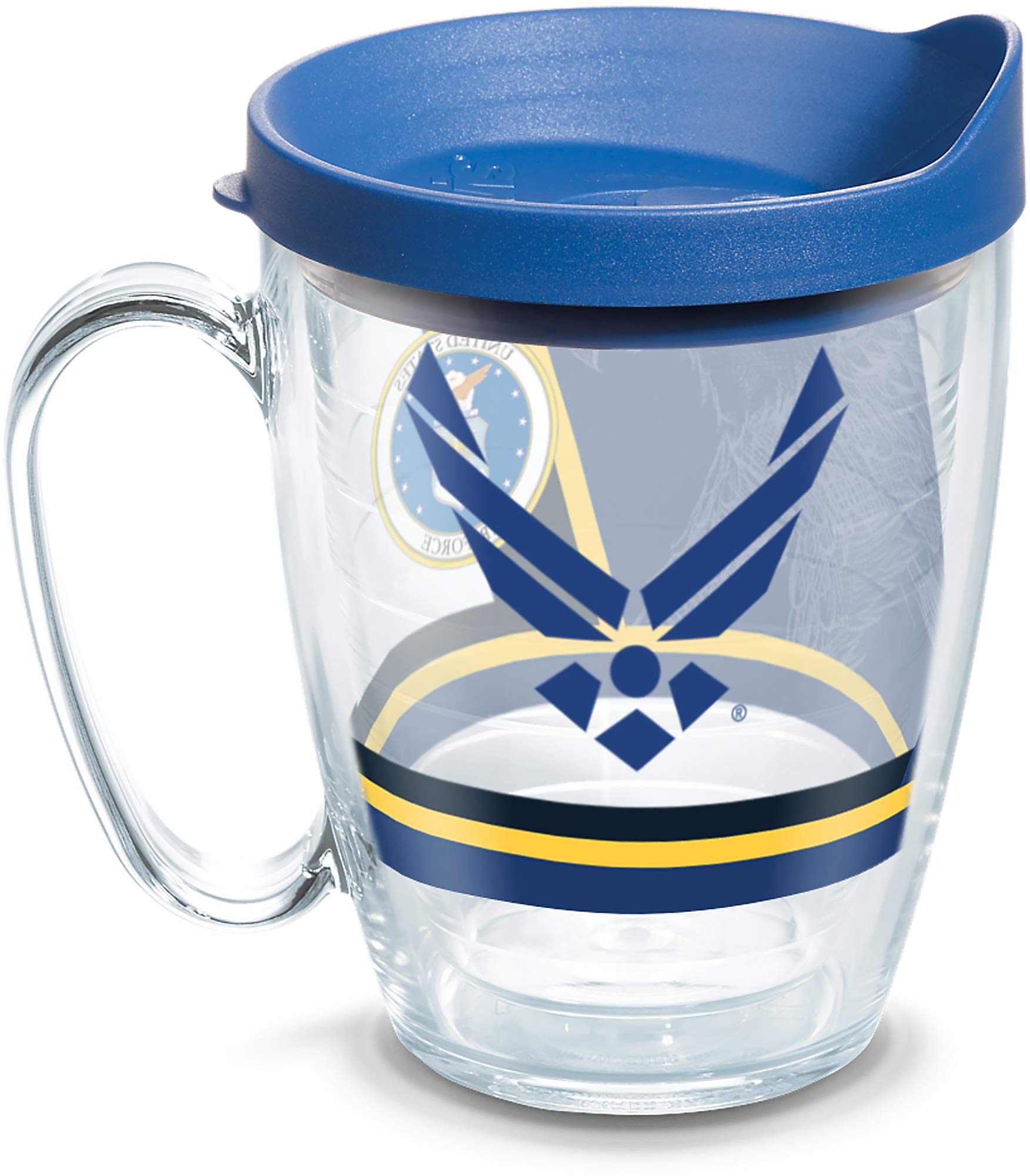 Tervis Air Force  Forever Proud Made in USA Double Walled Insulated Tumbler Travel Cup Keeps Drinks Cold & Hot, 16oz Mug with H