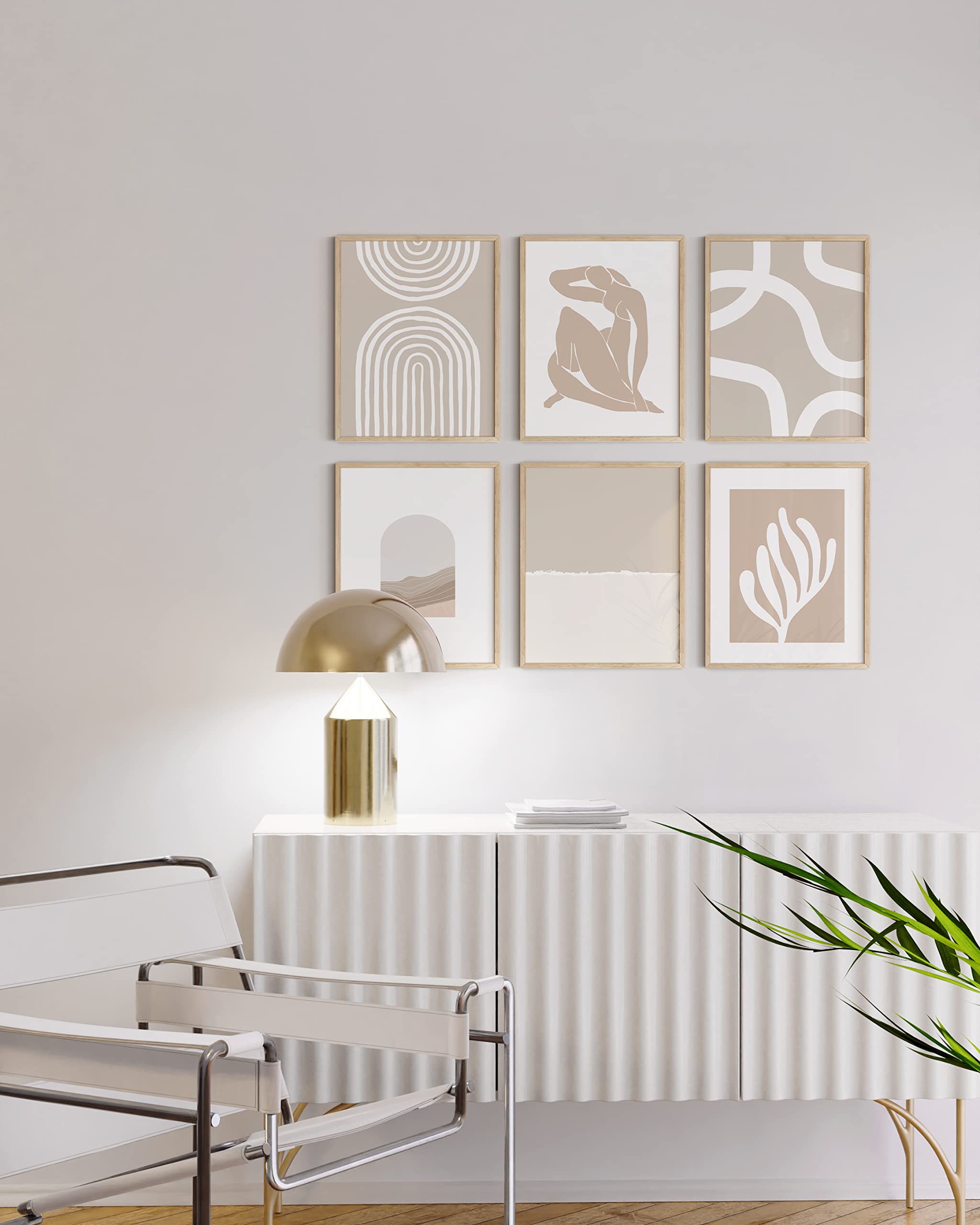 Haus And Hues Neutral Wall Art, Beige Wall Decor, Beige Wall Art, Wall Art Modern Abstract, Matisse Poster, Matisse Prints, Geom