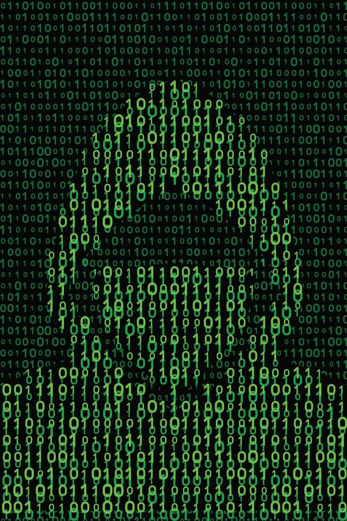 Hacker Poster Binary Code Decor Computer Cybersecurity Coder Matrix Decorations Technology Coding Tech Cool Wall Decor Art Print