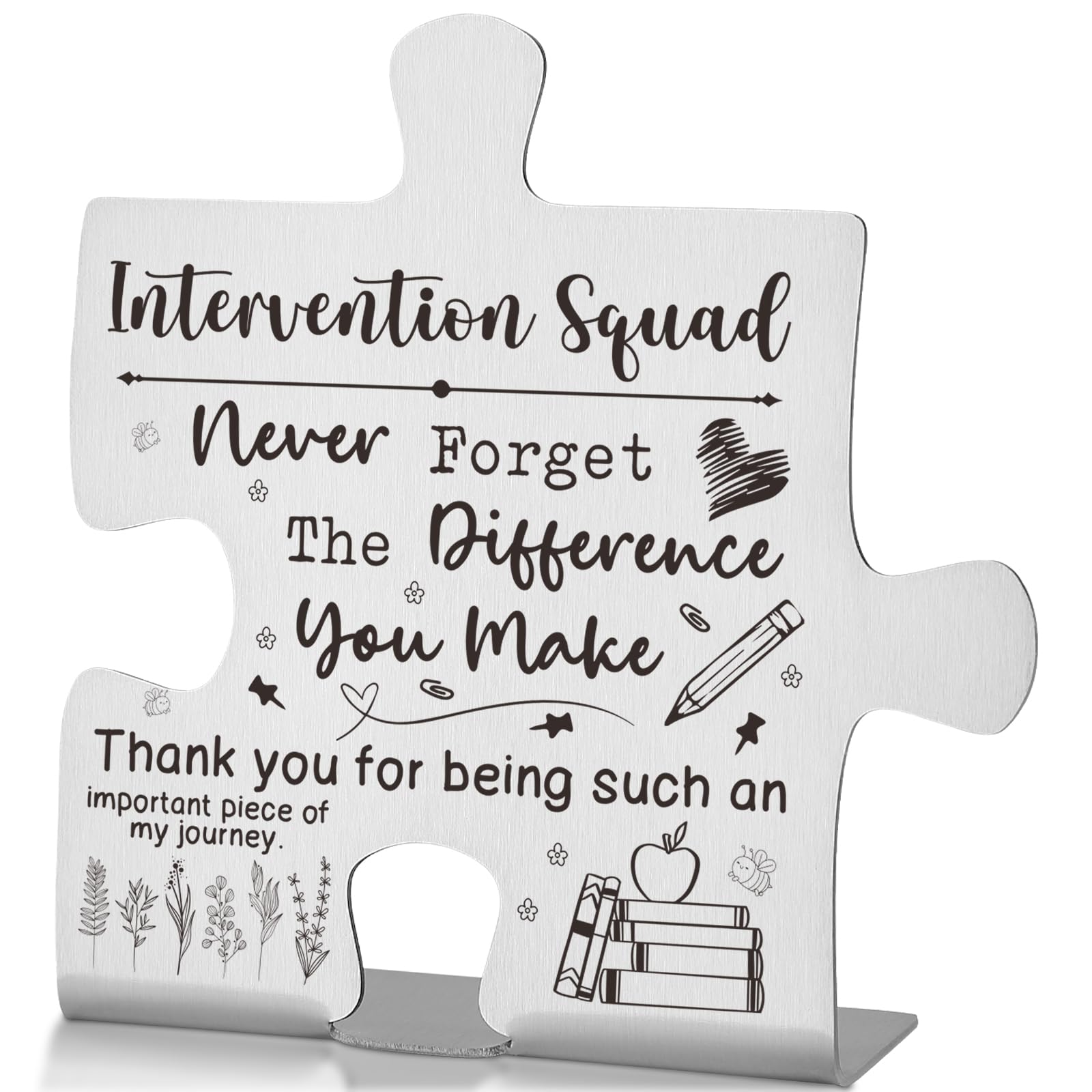 Intervention Squad Gift Appreciation Desk Decor Sign, Thank You Gift for RTI Teams, Academic Support Staff, and Multi-Tiered Int